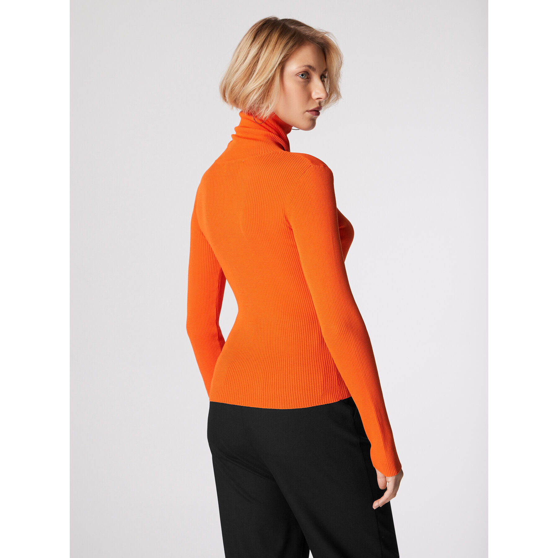 Simple Поло SWD551-01 Оранжев Slim Fit - Pepit.bg