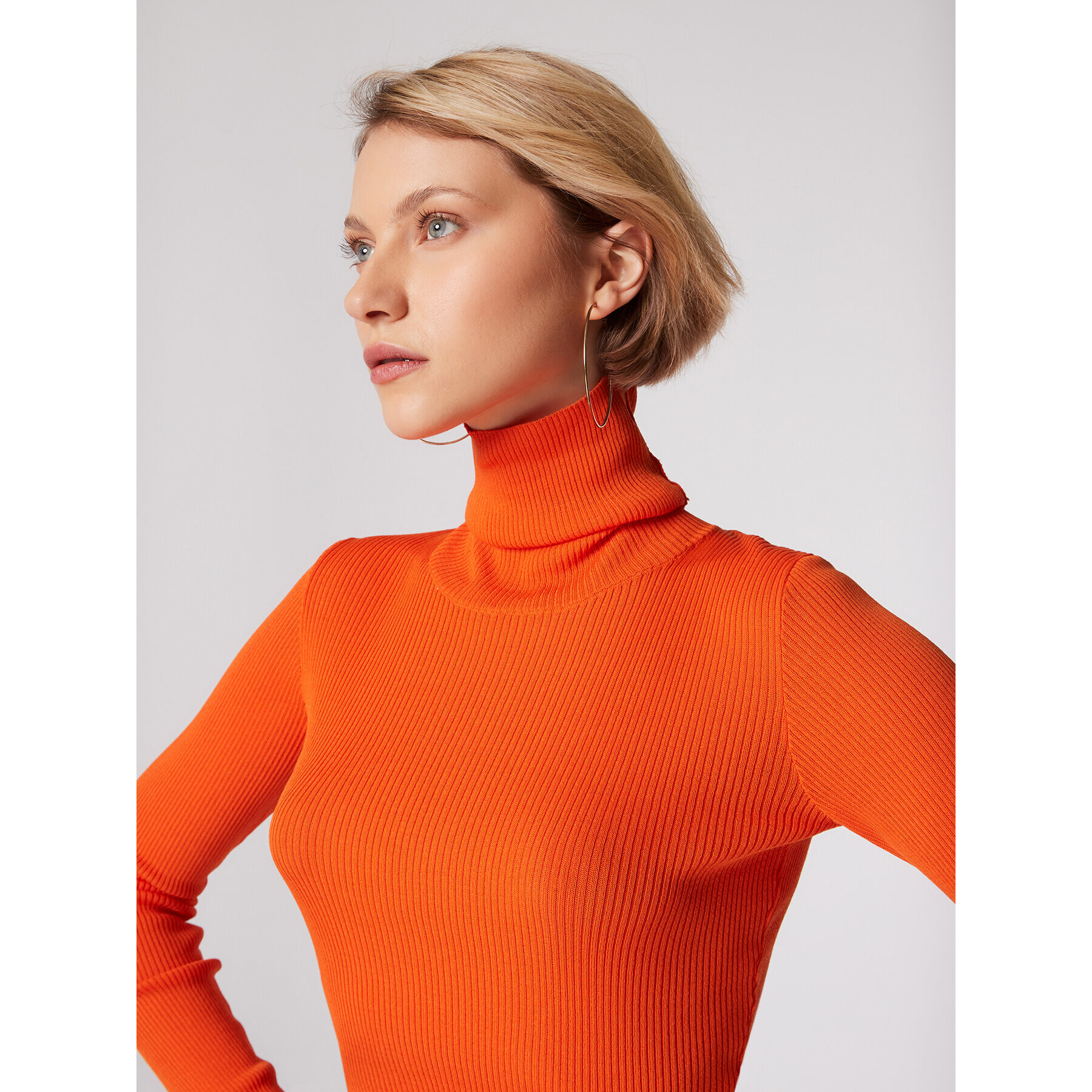 Simple Поло SWD551-01 Оранжев Slim Fit - Pepit.bg