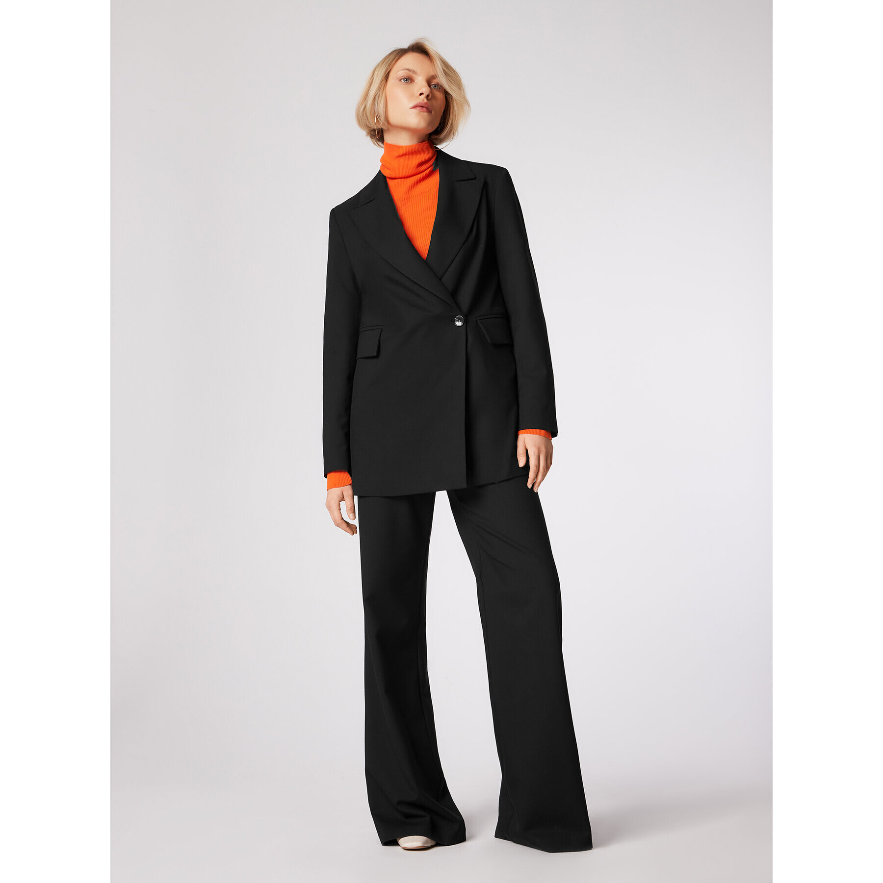 Simple Поло SWD551-01 Оранжев Slim Fit - Pepit.bg