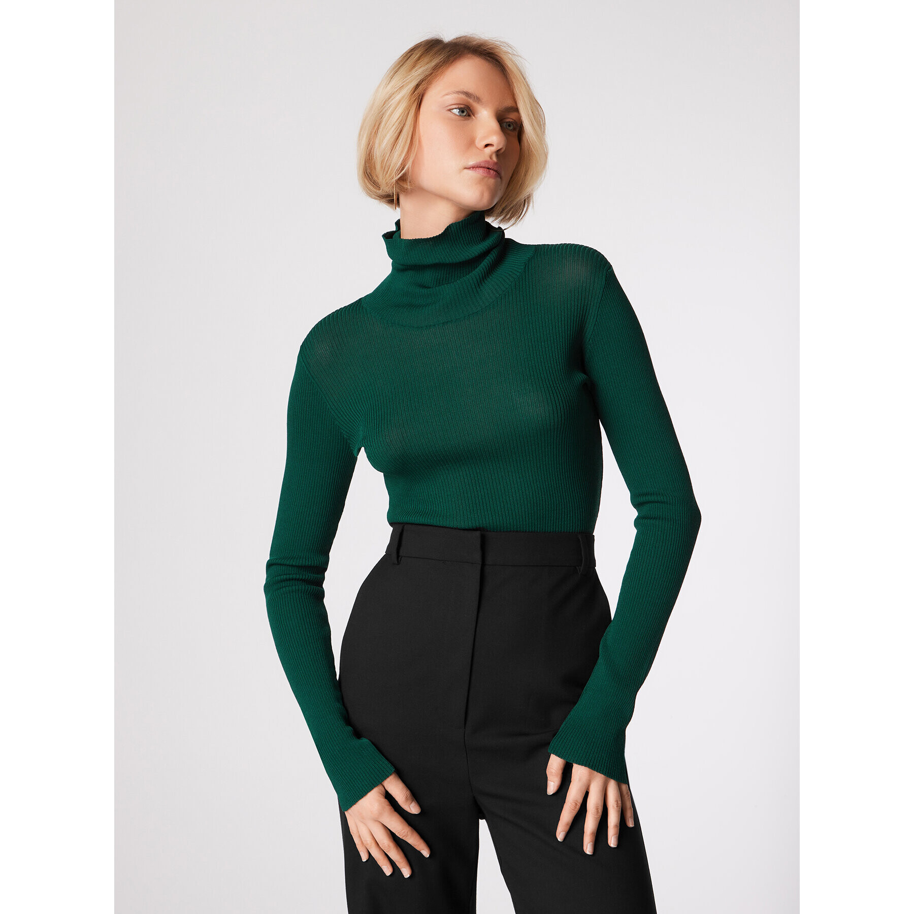 Simple Поло SWD551-02 Зелен Slim Fit - Pepit.bg