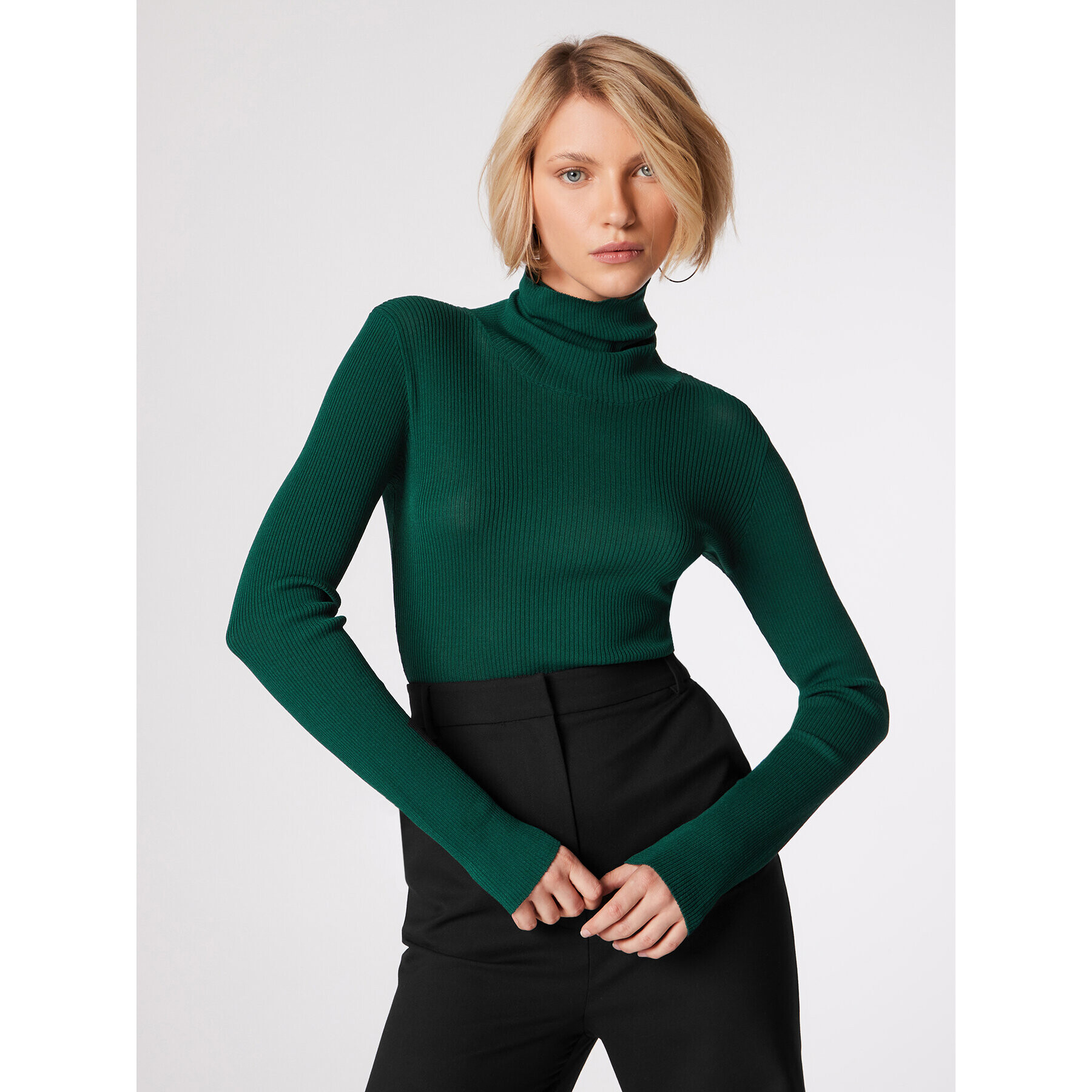 Simple Поло SWD551-02 Зелен Slim Fit - Pepit.bg