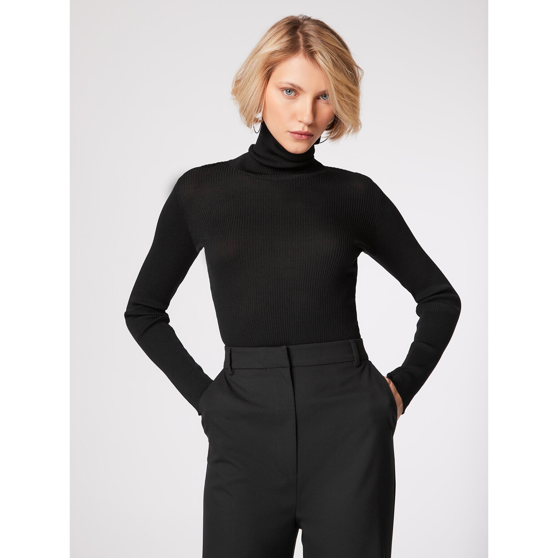 Simple Поло SWD551-03 Черен Slim Fit - Pepit.bg