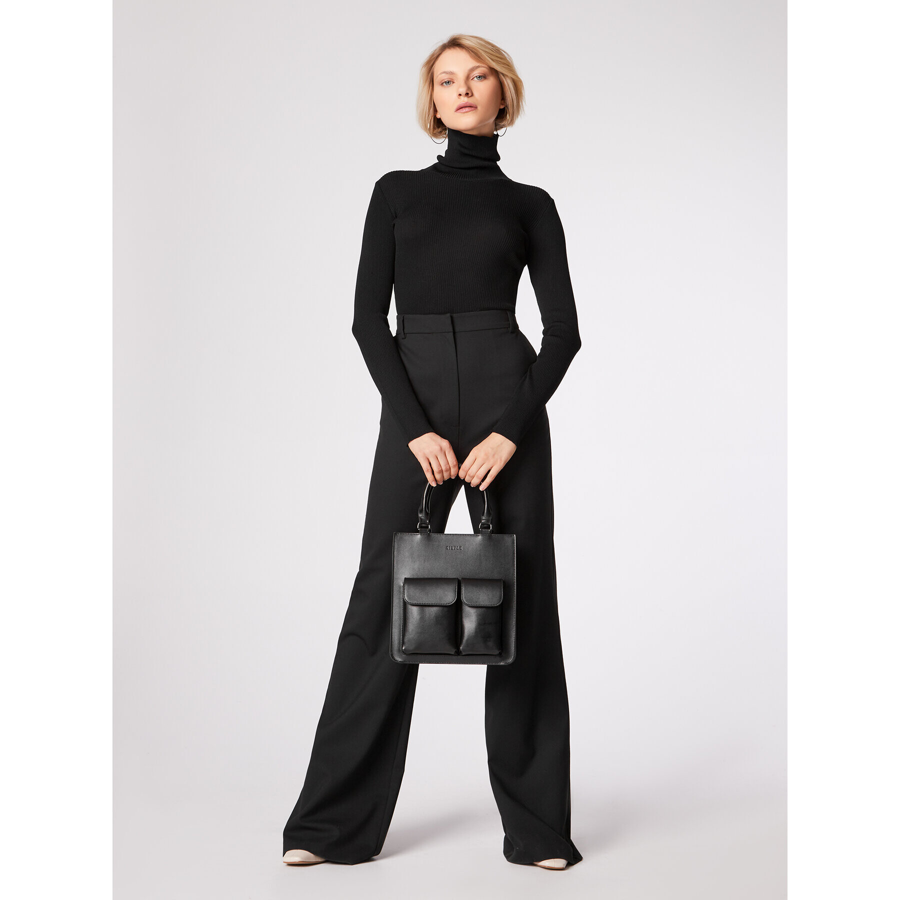 Simple Поло SWD551-03 Черен Slim Fit - Pepit.bg