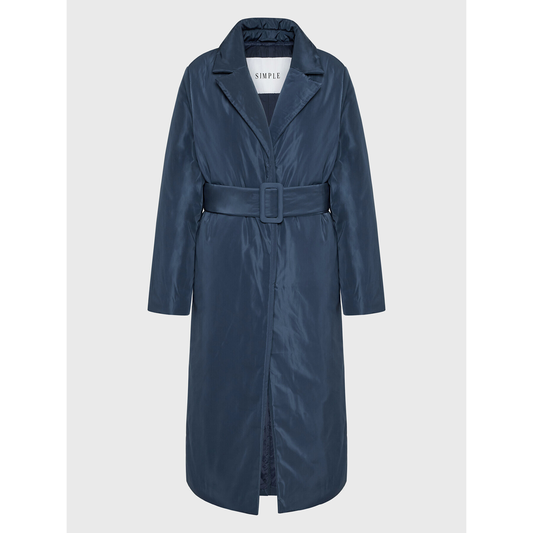 Simple Пухено яке PLD515-01 Тъмносин Slim Fit - Pepit.bg