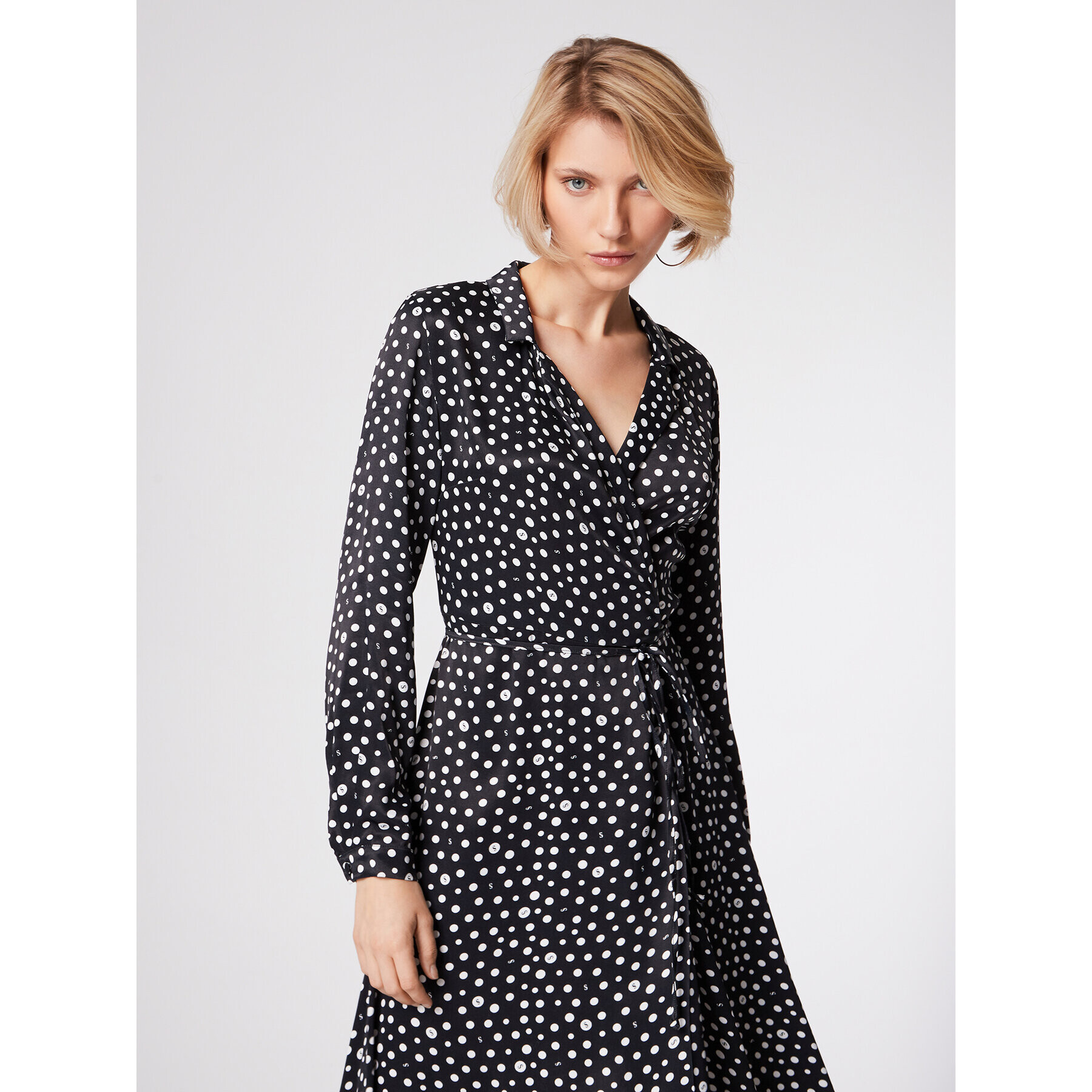 Simple Рокля тип риза SUD514-03 Черен Regular Fit - Pepit.bg