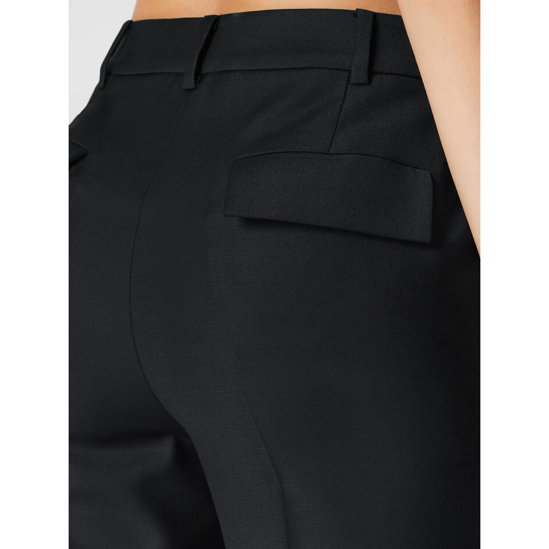 Simple Текстилни панталони LINDA TOL SPD550-01 Черен Regular Fit - Pepit.bg