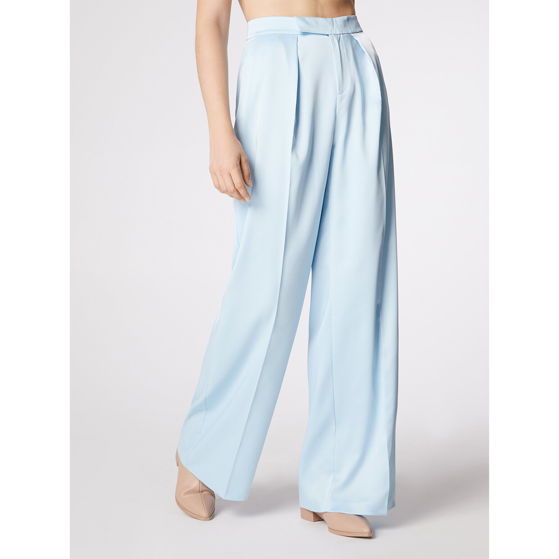 Simple Текстилни панталони SPD015 Син Regular Fit - Pepit.bg