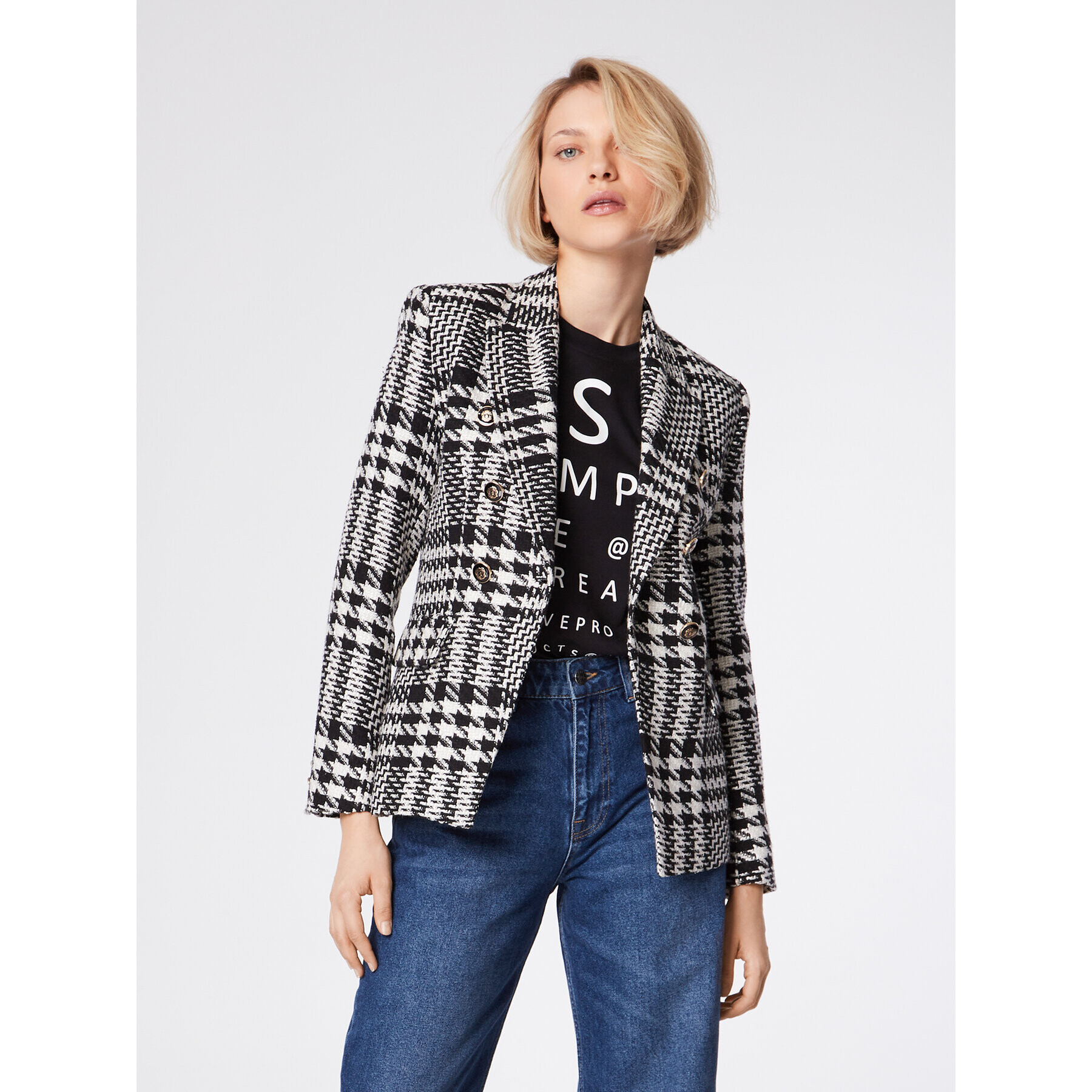 Simple Тишърт TSD500-02 Черен Relaxed Fit - Pepit.bg