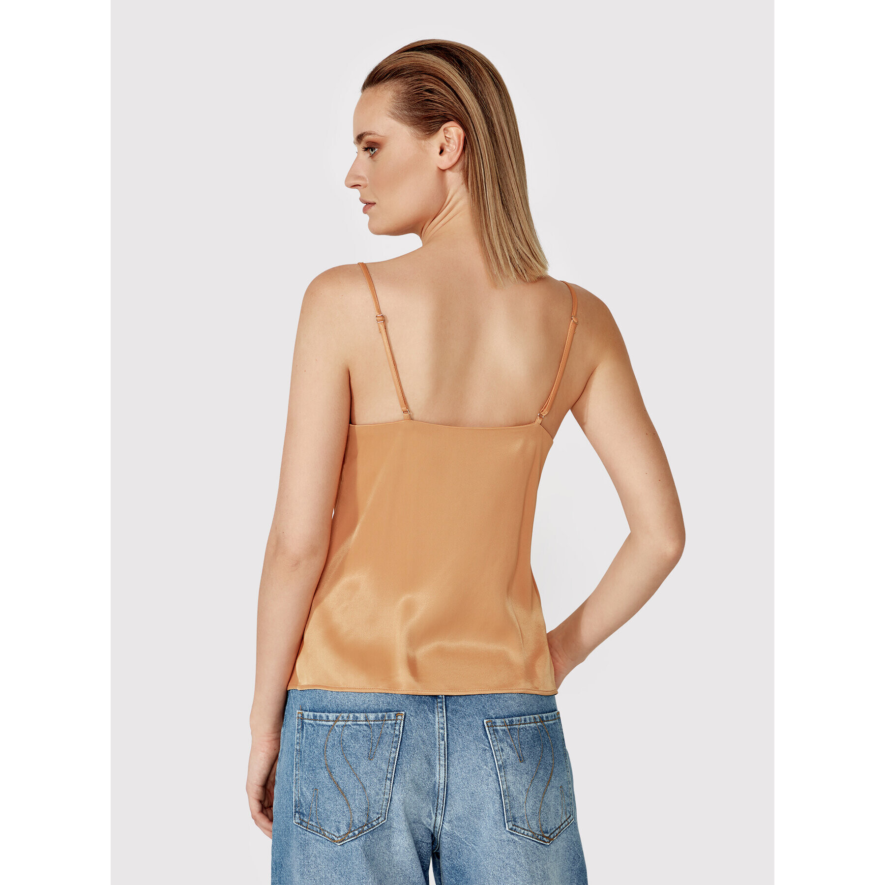 Simple топ TPD006 Кафяв Regular Fit - Pepit.bg