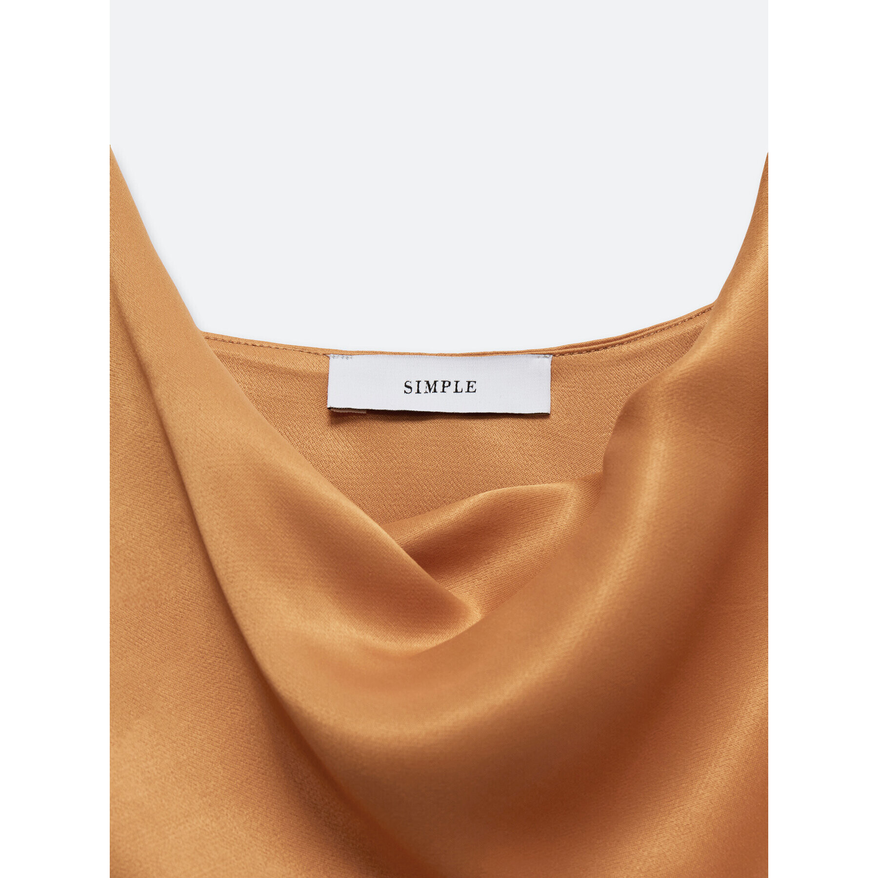 Simple топ TPD006 Кафяв Regular Fit - Pepit.bg