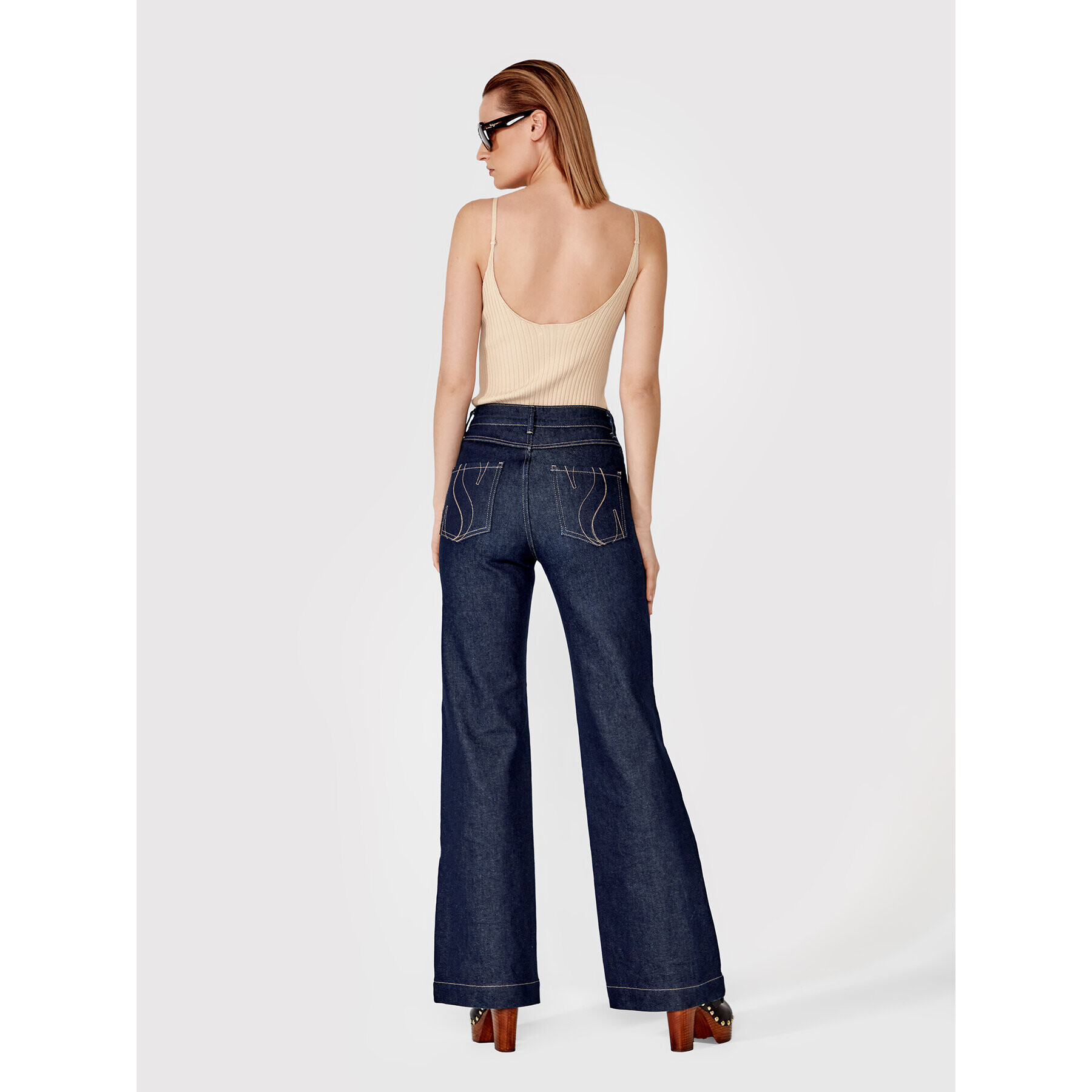 Simple топ TPD008 Бежов Slim Fit - Pepit.bg