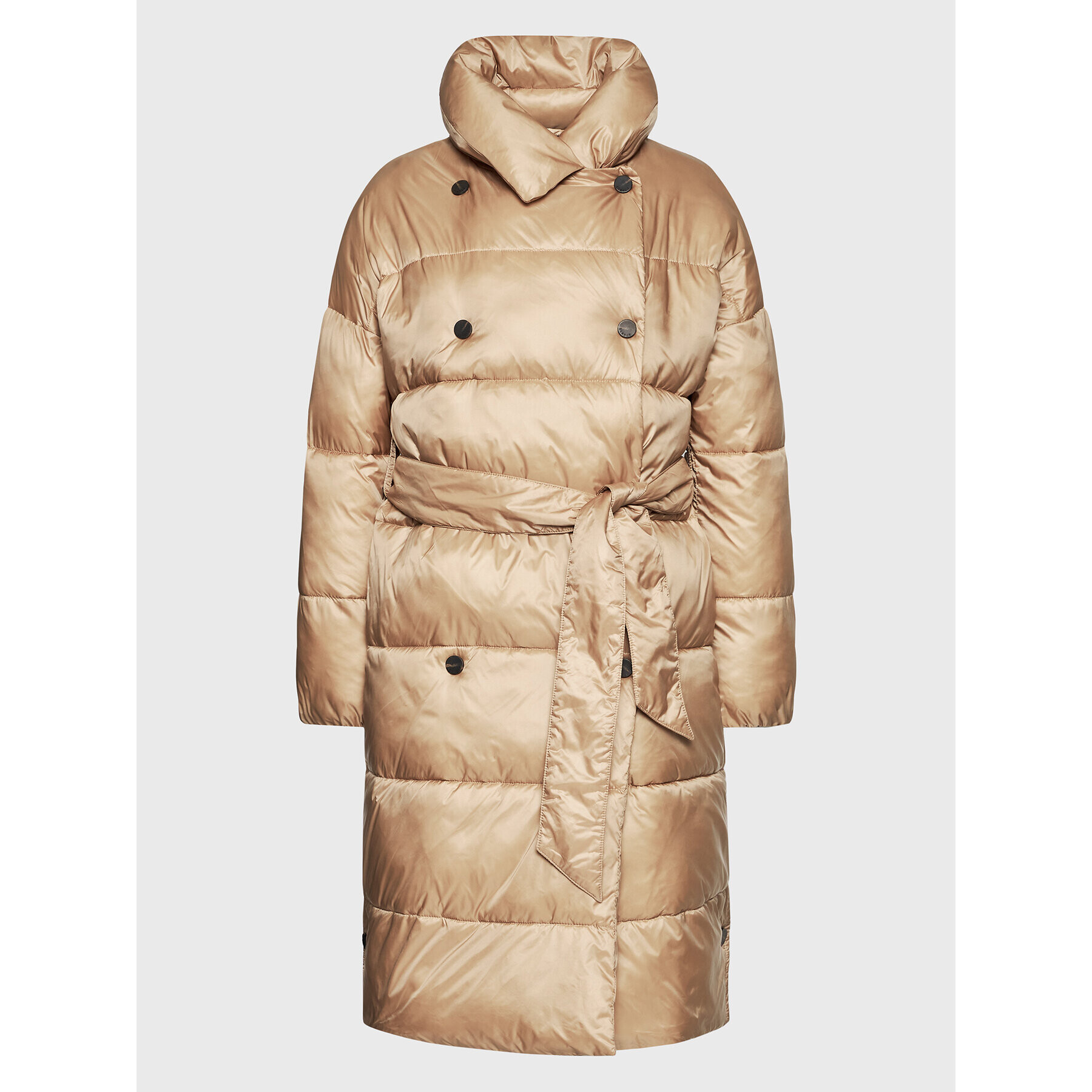 Simple Пухено яке PLD503-02 Бежов Relaxed Fit - Pepit.bg