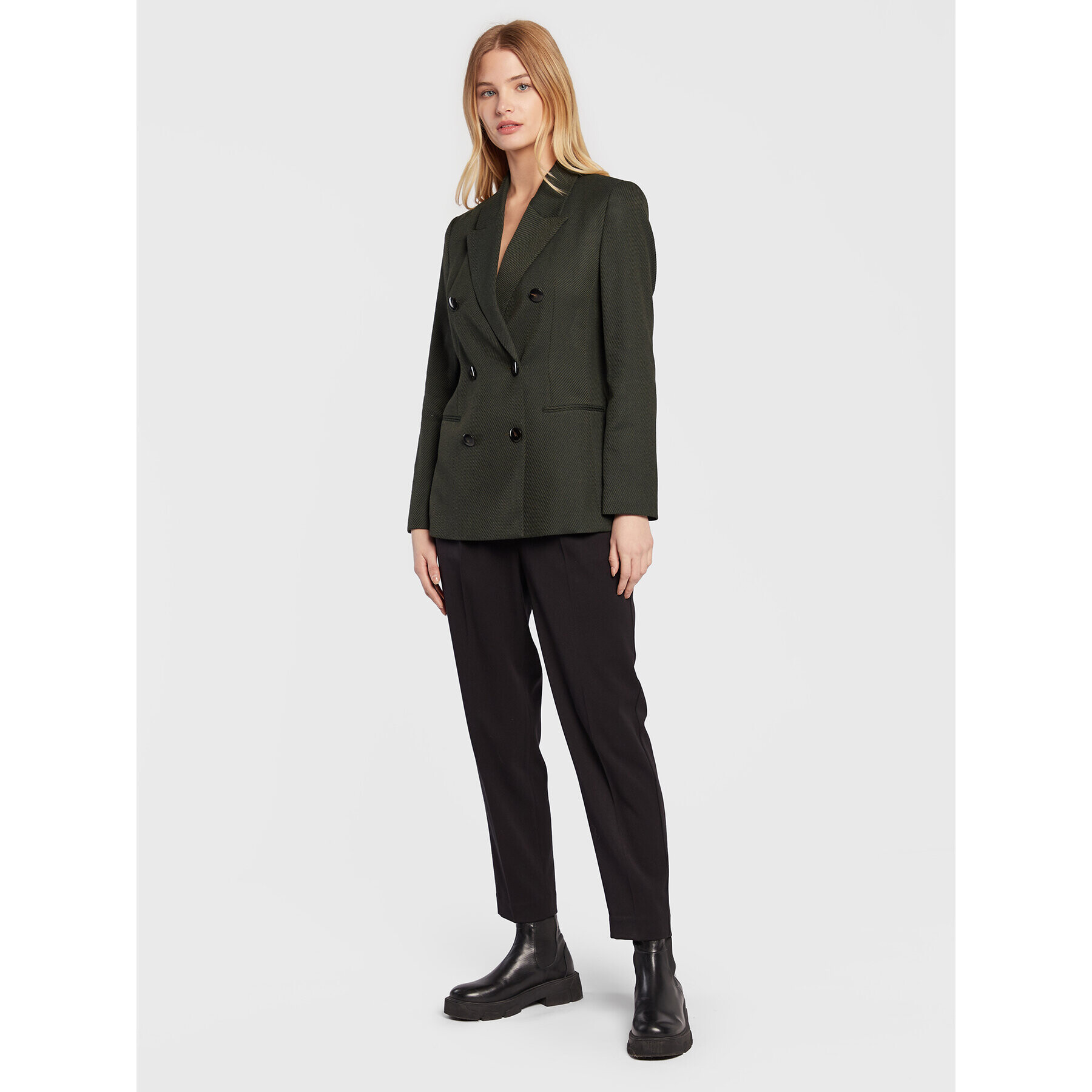 Sisley Сако 2J5GLW00H Зелен Regular Fit - Pepit.bg
