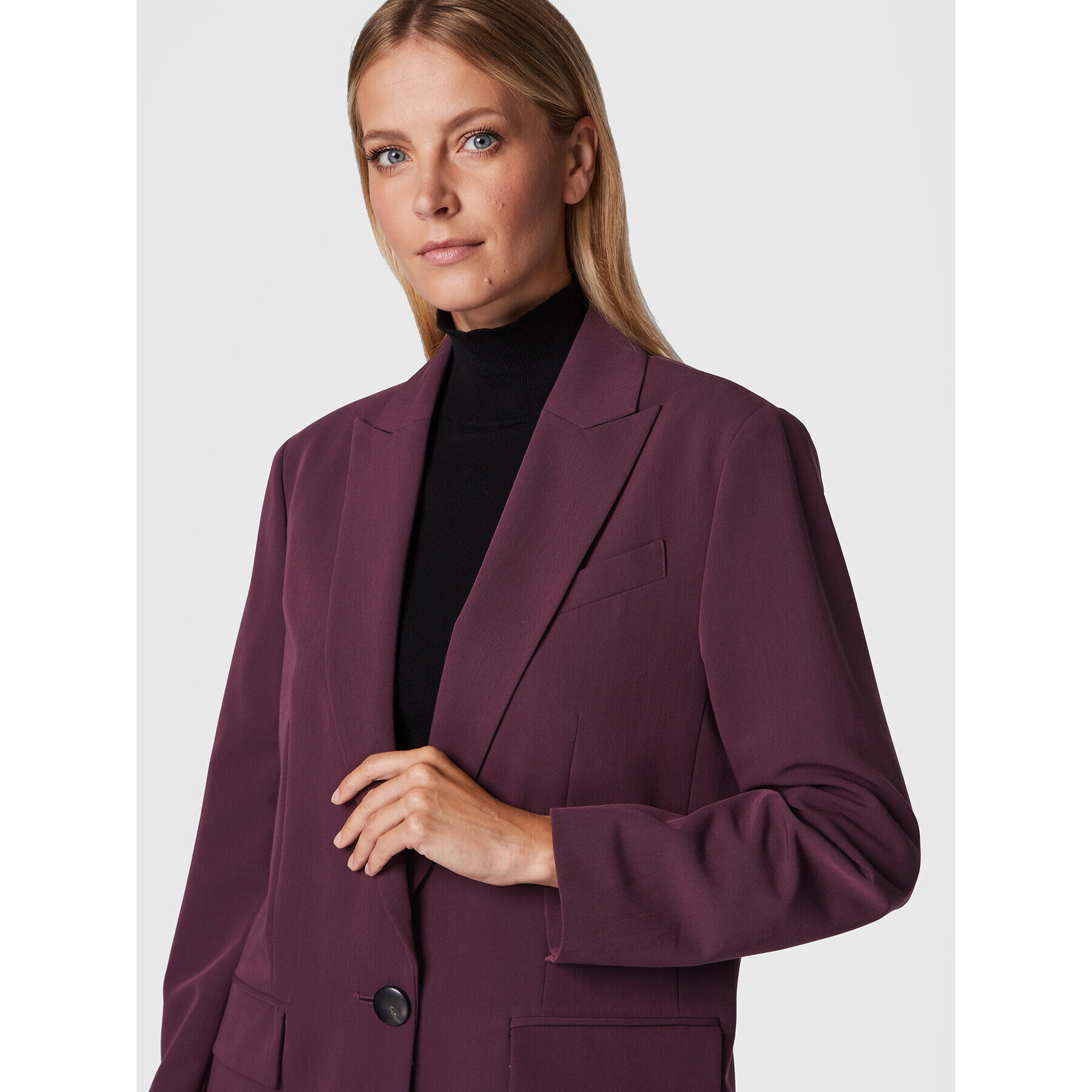 Sisley Сако 2KVXLW00C Виолетов Regular Fit - Pepit.bg
