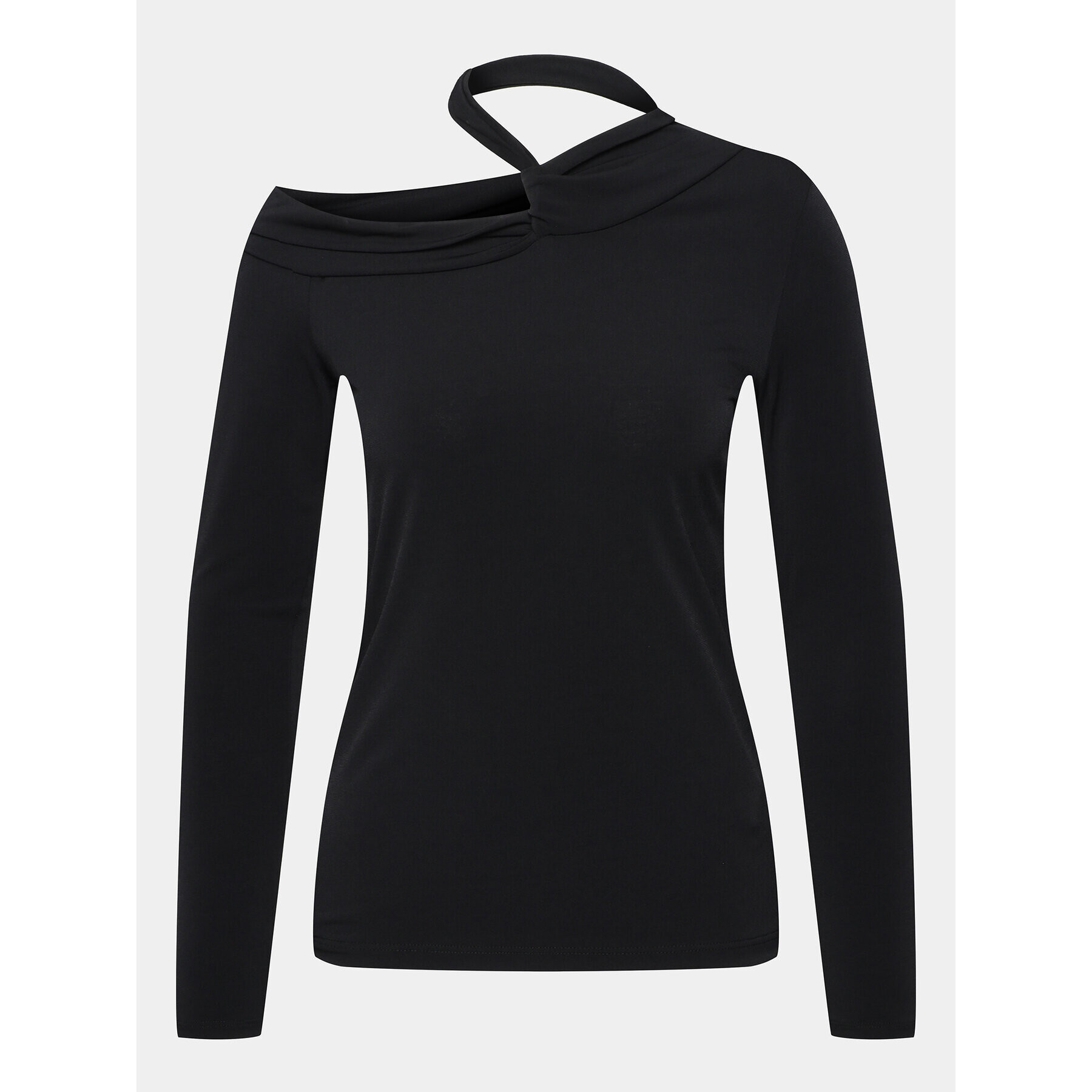 Sisley Блуза 34KBL103P Черен Slim Fit - Pepit.bg