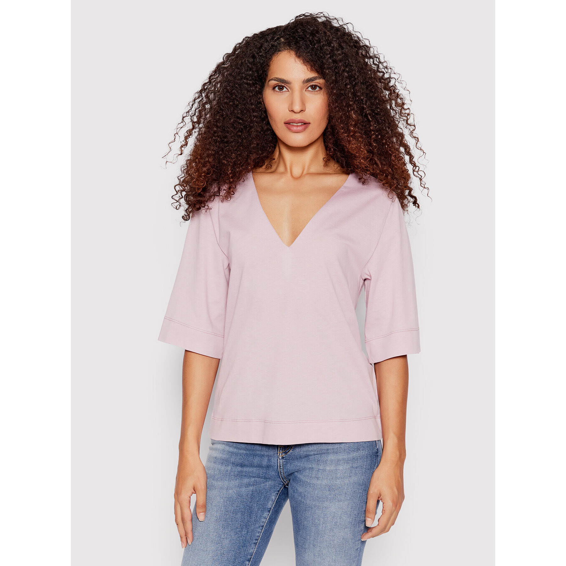 Sisley Блуза 3I1XL4161 Виолетов Relaxed Fit - Pepit.bg