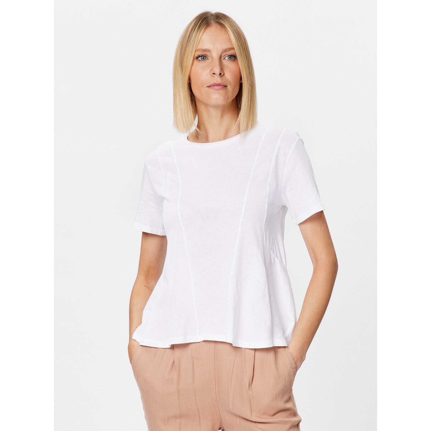Sisley Блуза 3I97L1032 Бял Regular Fit - Pepit.bg