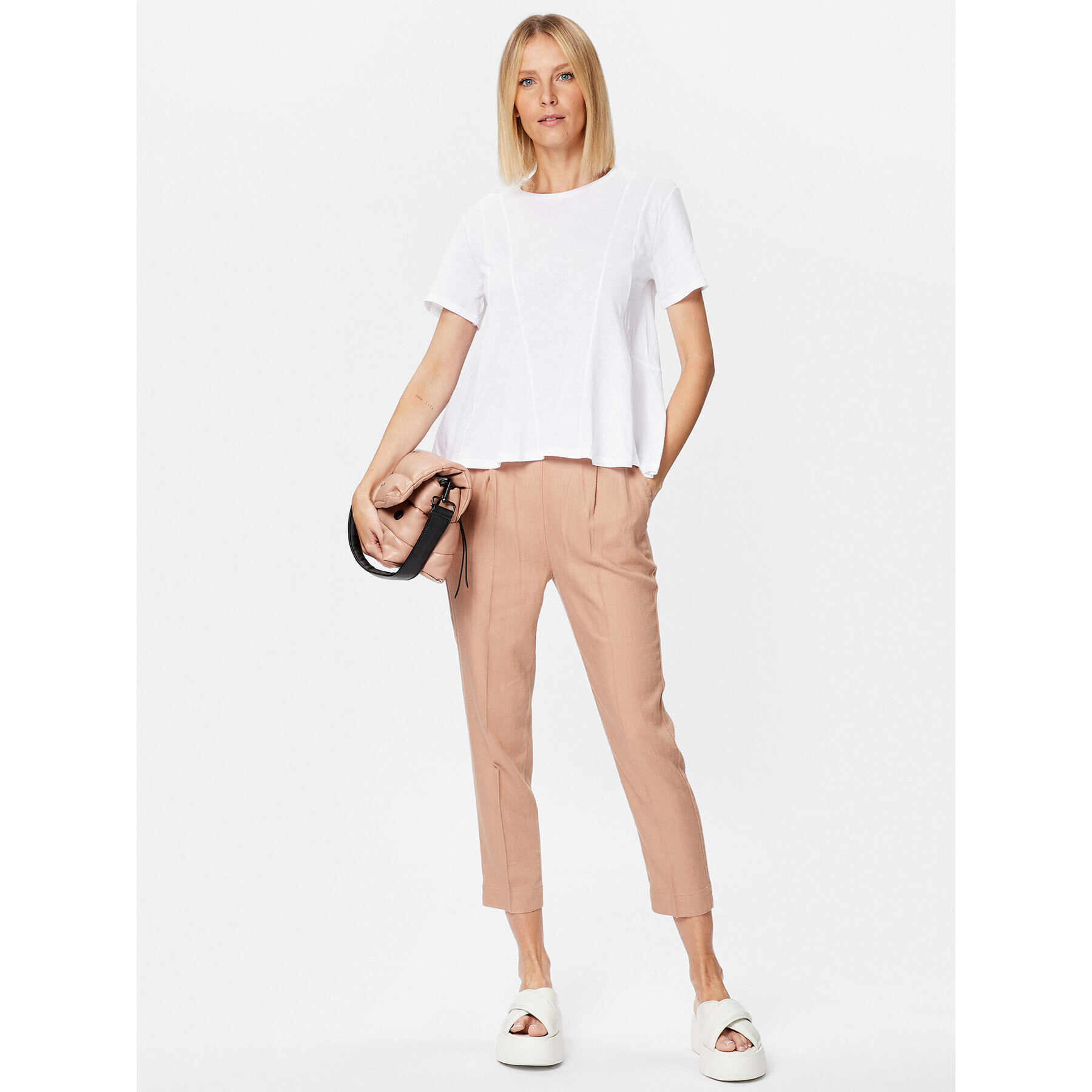 Sisley Блуза 3I97L1032 Бял Regular Fit - Pepit.bg