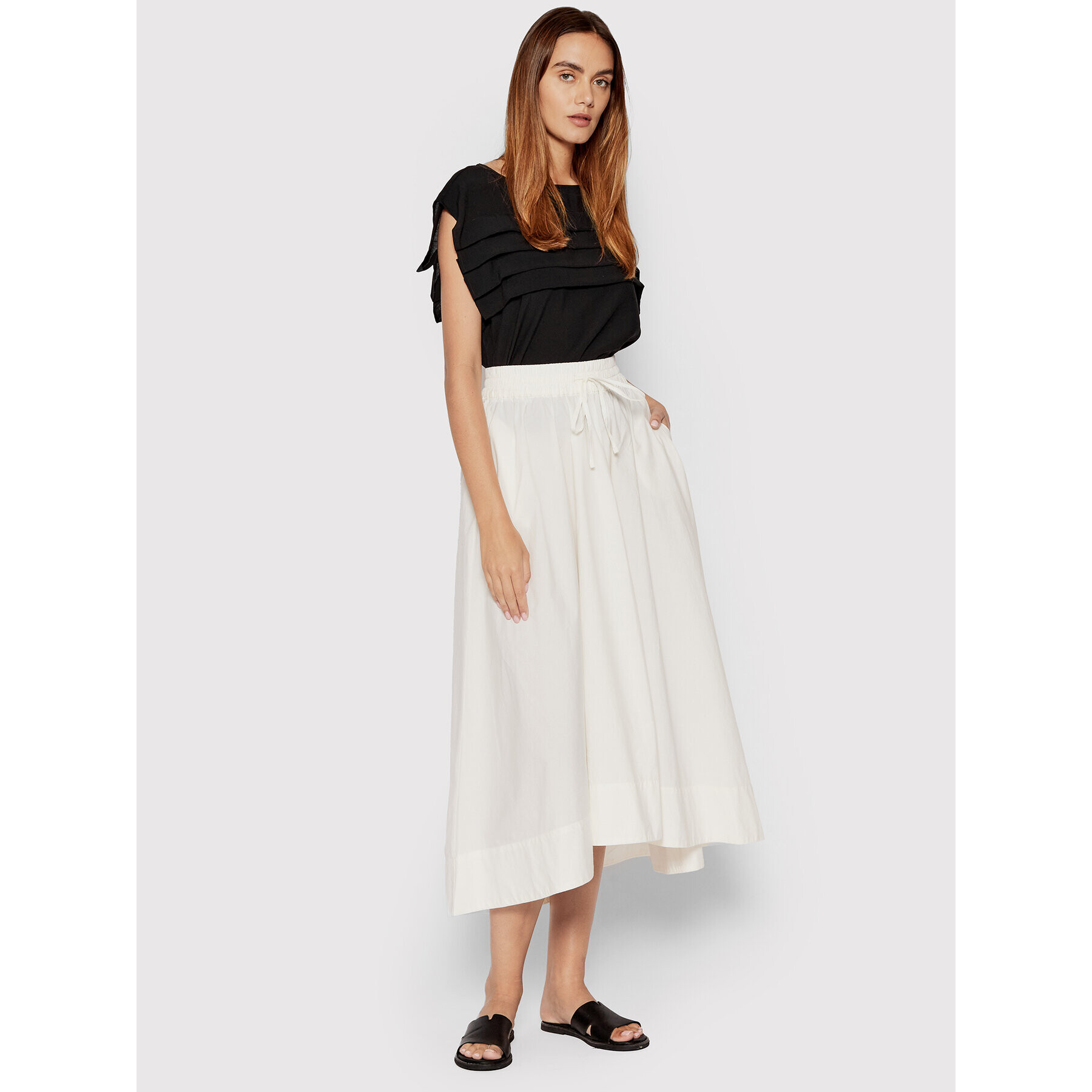 Sisley Блуза 52C7LQ01B Черен Relaxed Fit - Pepit.bg