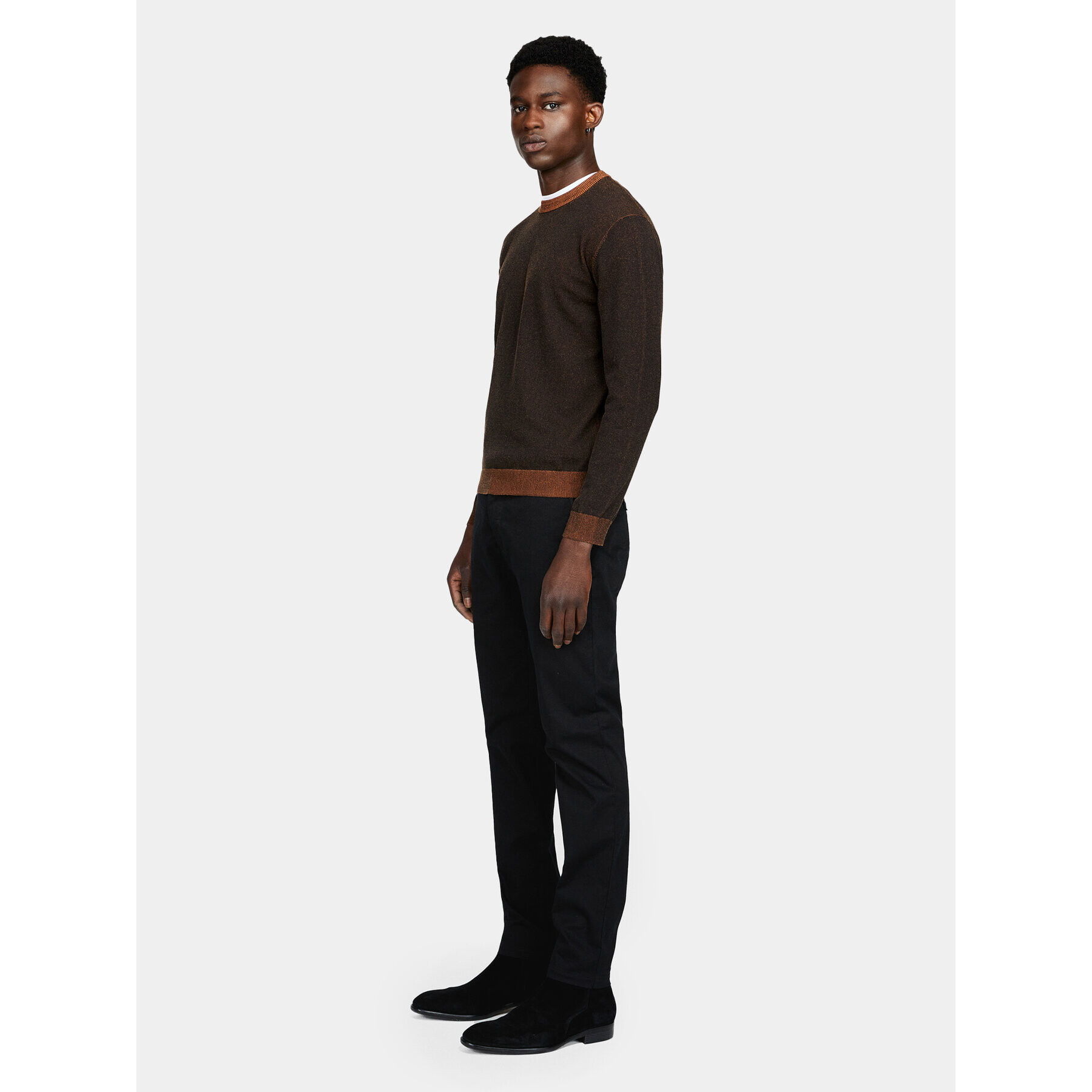 Sisley Чино панталони 4AIHSF021 Черен Slim Fit - Pepit.bg