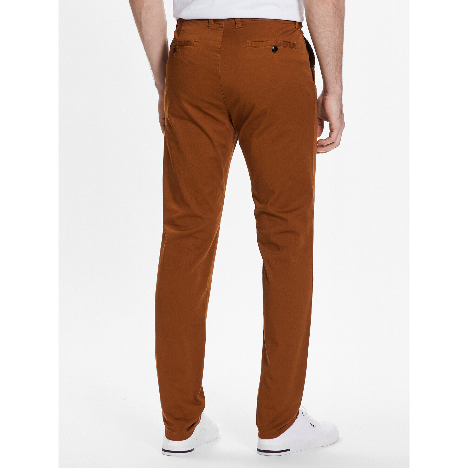 Sisley Чино панталони 4AIHSF021 Кафяв Slim Fit - Pepit.bg