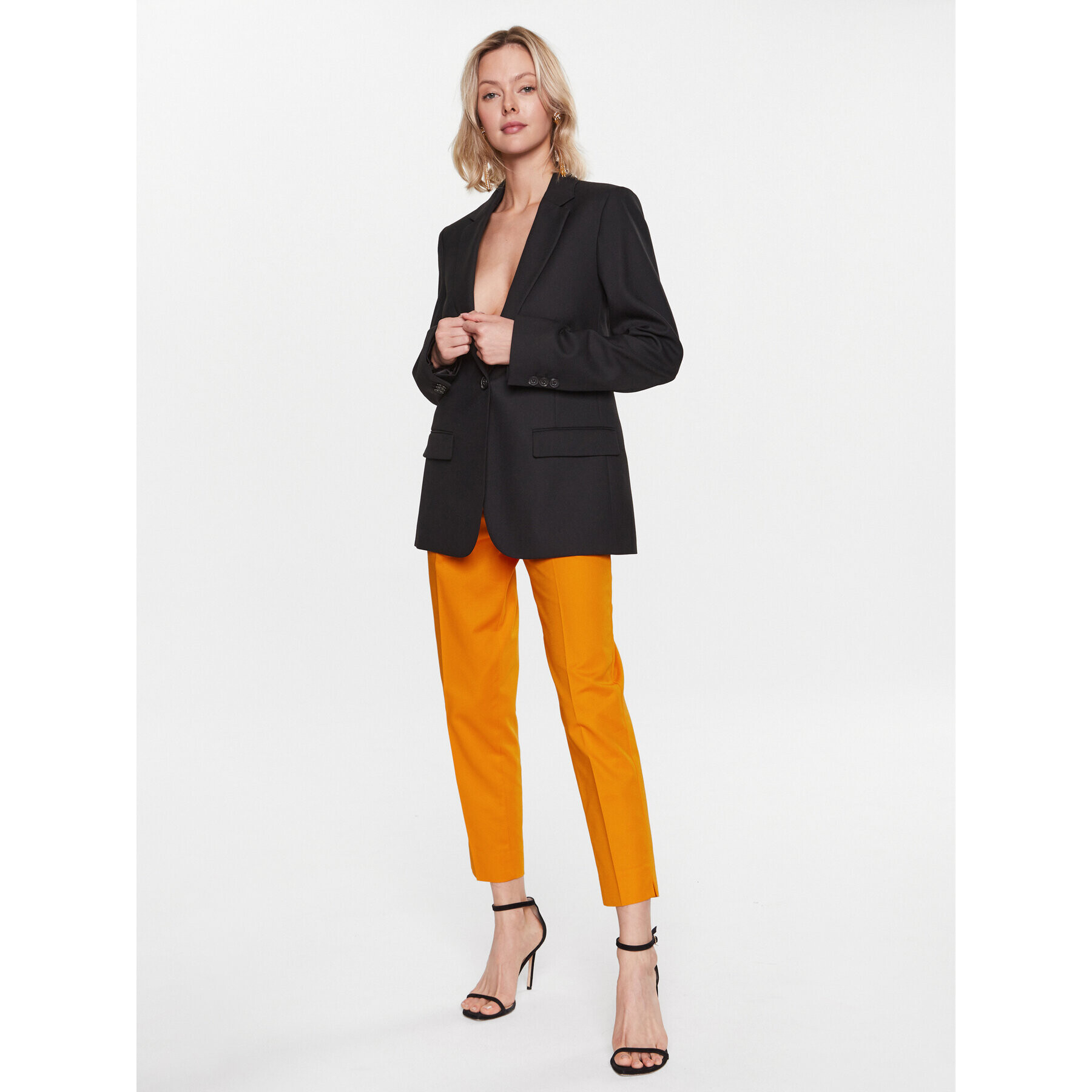 Sisley Чино панталони 4IULLF00V Оранжев Regular Fit - Pepit.bg
