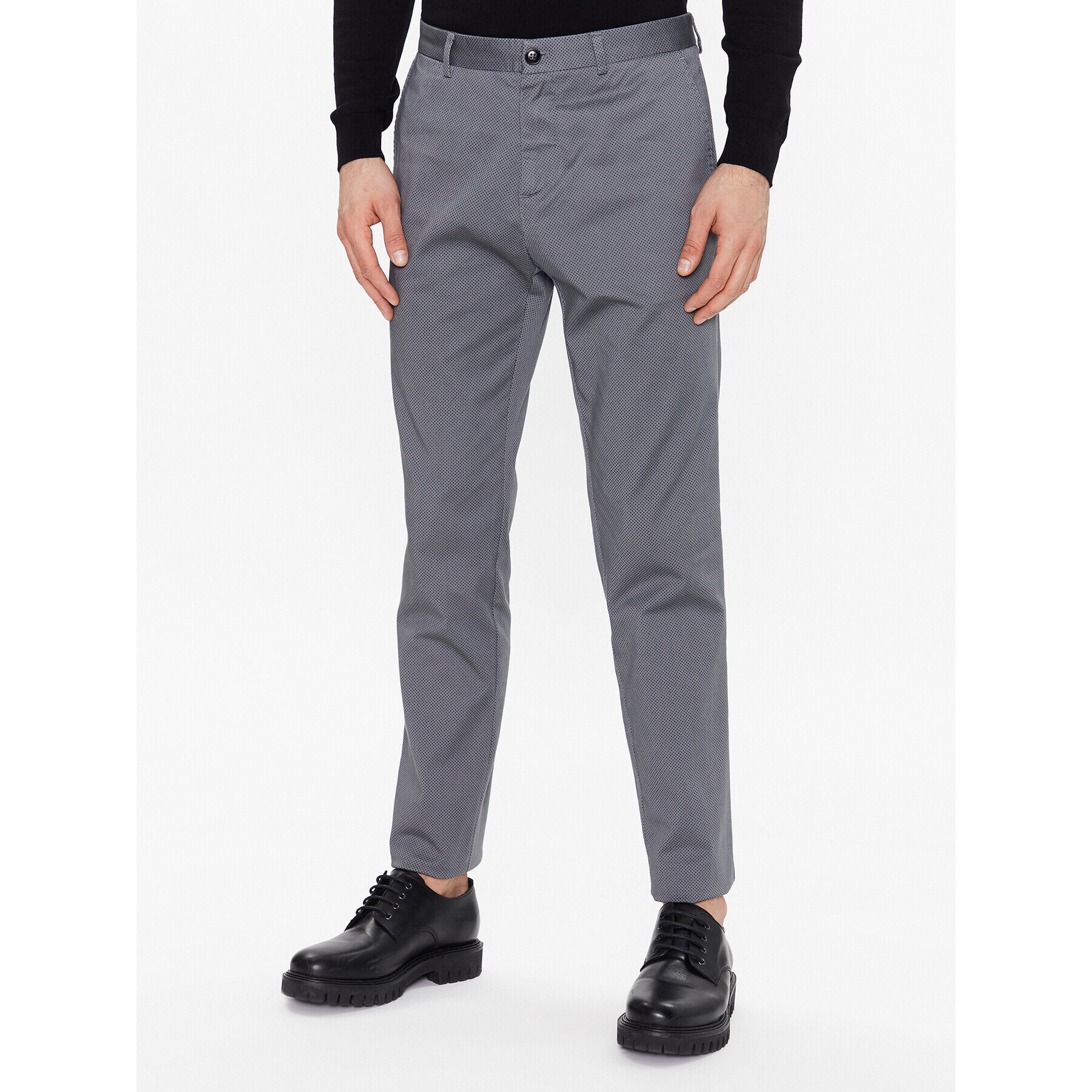 Sisley Чино панталони 4JLESF023 Сив Slim Fit - Pepit.bg