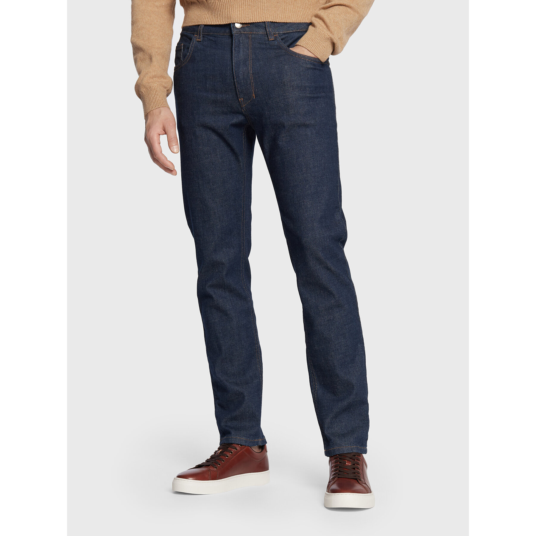 Sisley Дънки 4INPSE00H Тъмносин Slim Fit - Pepit.bg