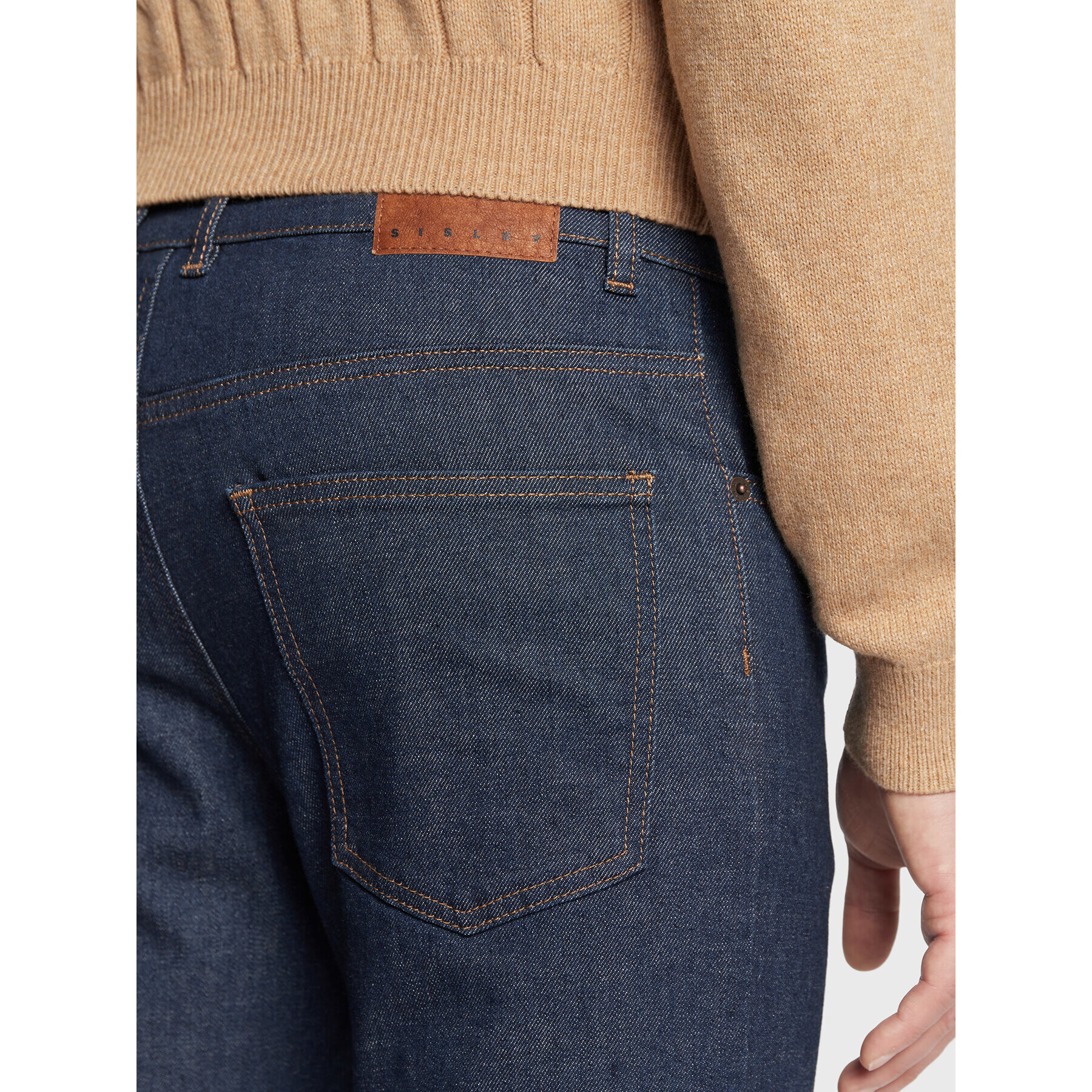 Sisley Дънки 4INPSE00H Тъмносин Slim Fit - Pepit.bg