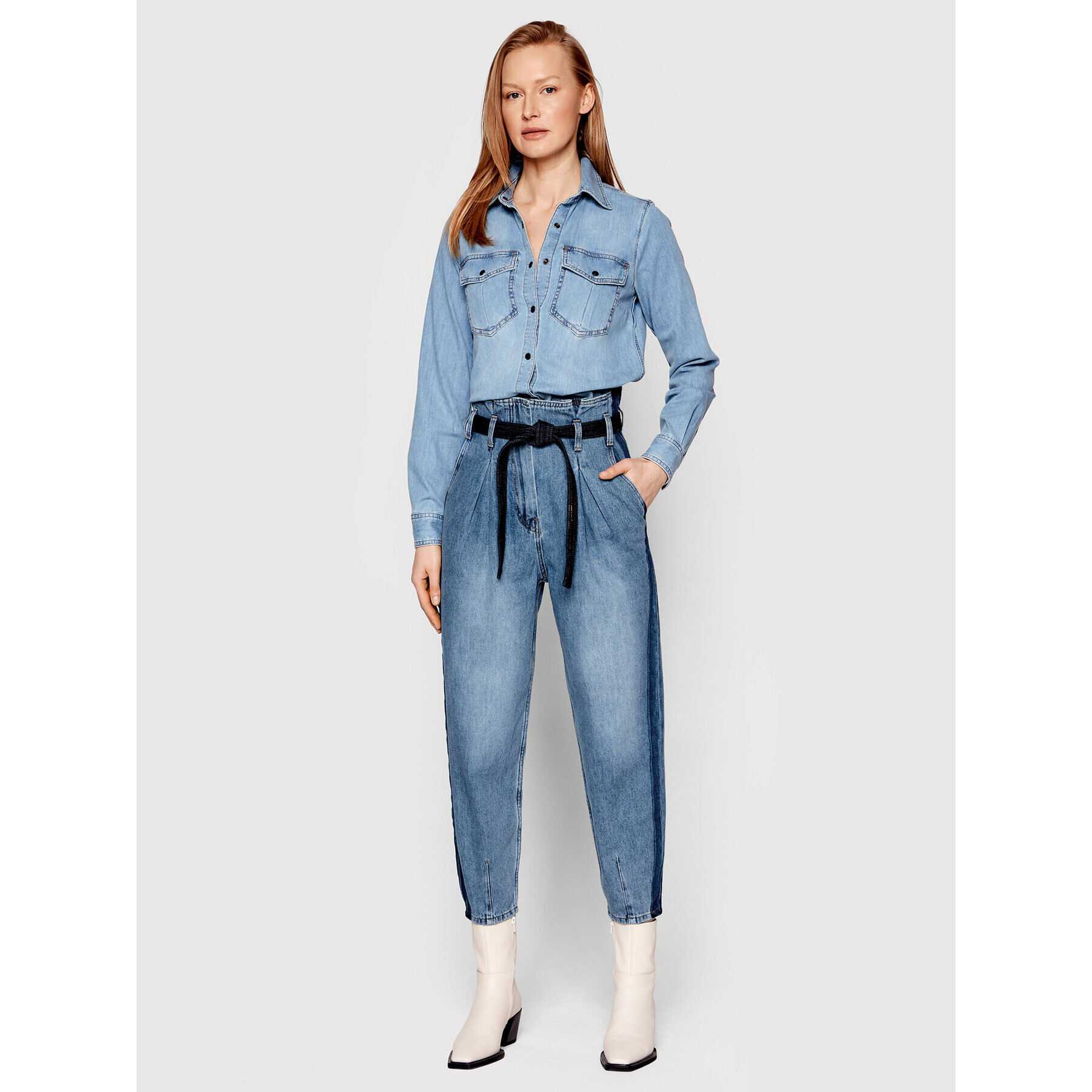 Sisley Дънки 4KNYLE00H Син Regular Fit - Pepit.bg
