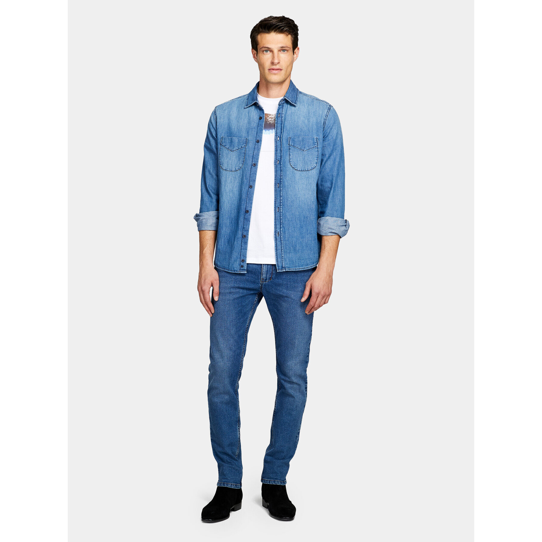 Sisley Дънки 4MQBSE00O Син Slim Fit - Pepit.bg