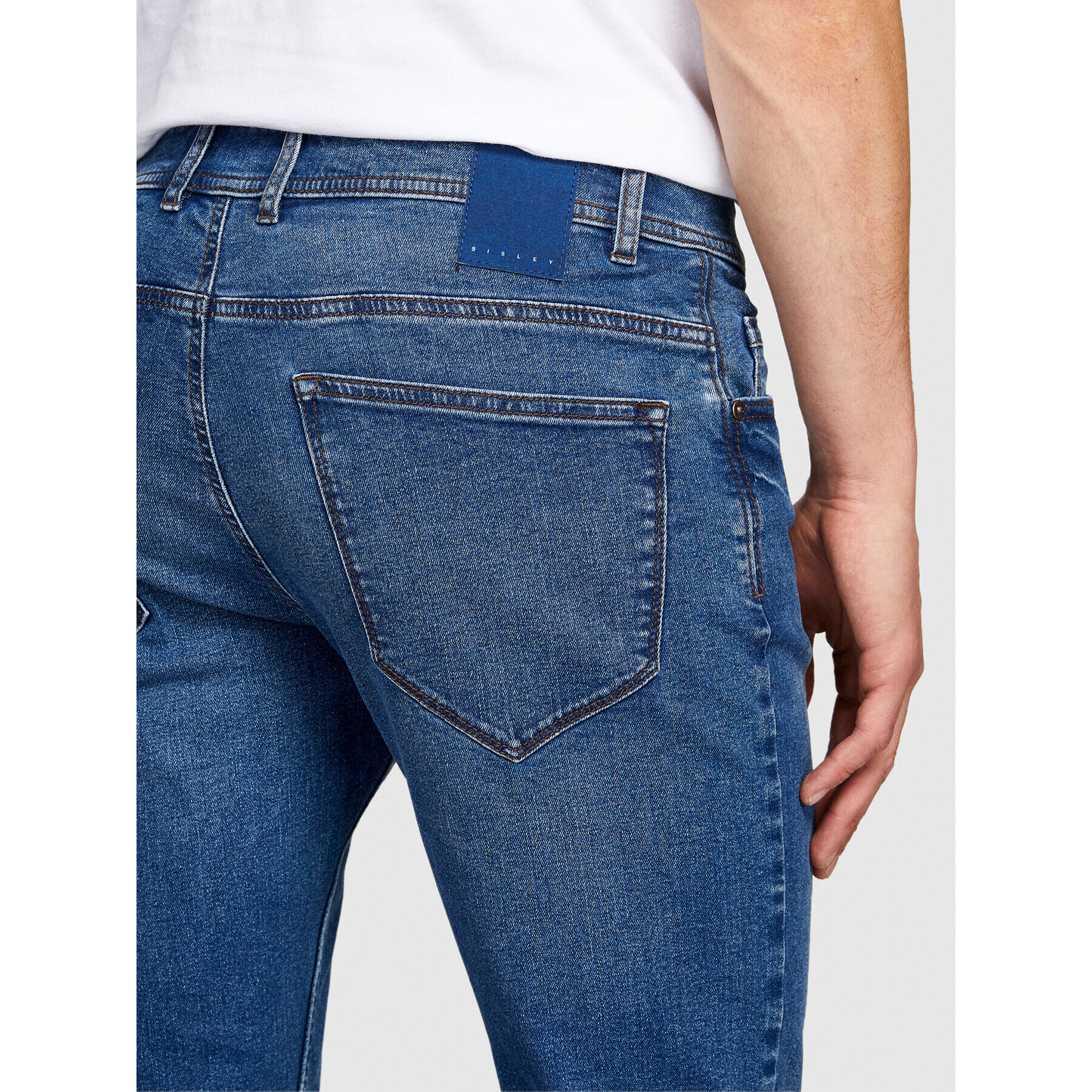 Sisley Дънки 4MQBSE00O Син Slim Fit - Pepit.bg