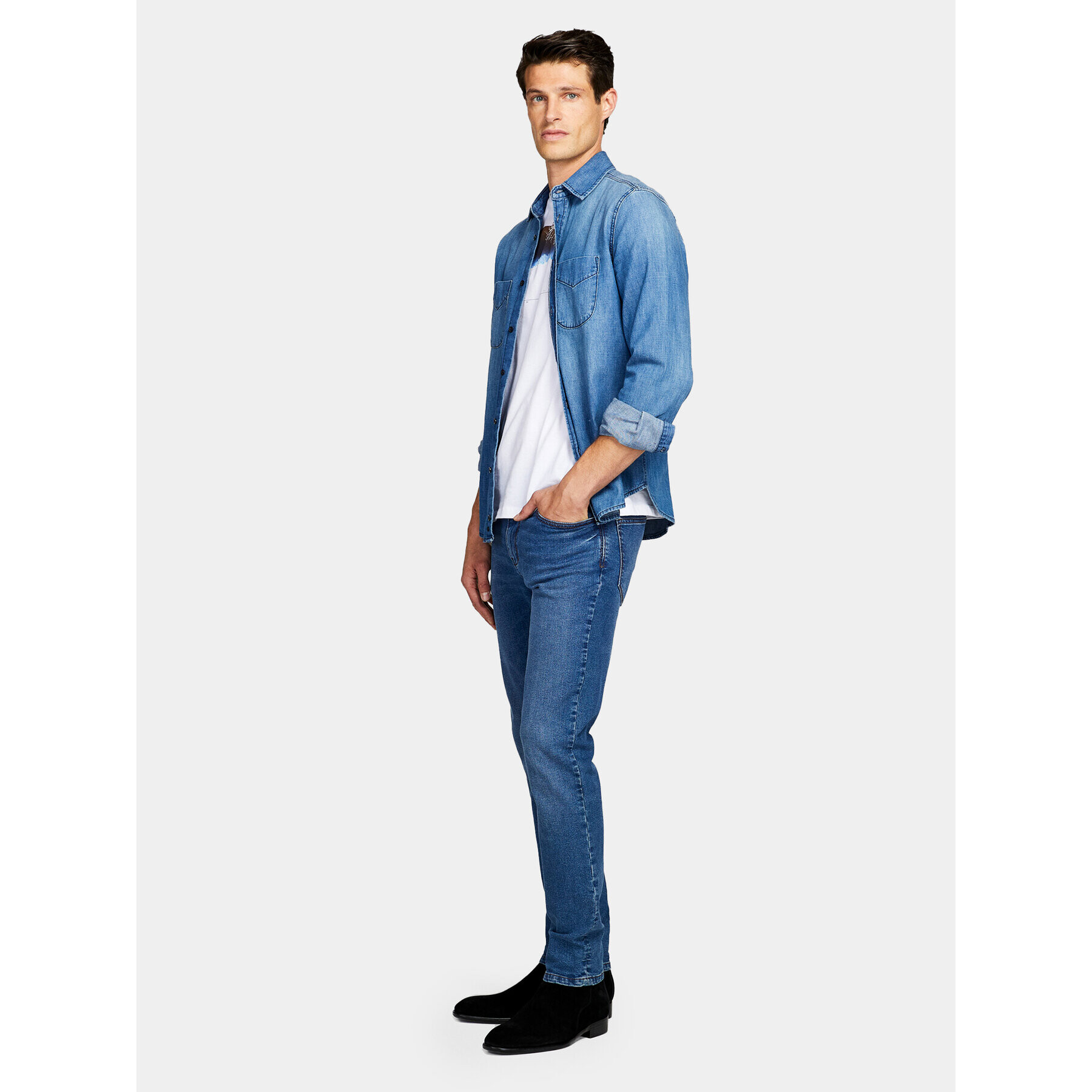 Sisley Дънки 4MQBSE00O Син Slim Fit - Pepit.bg