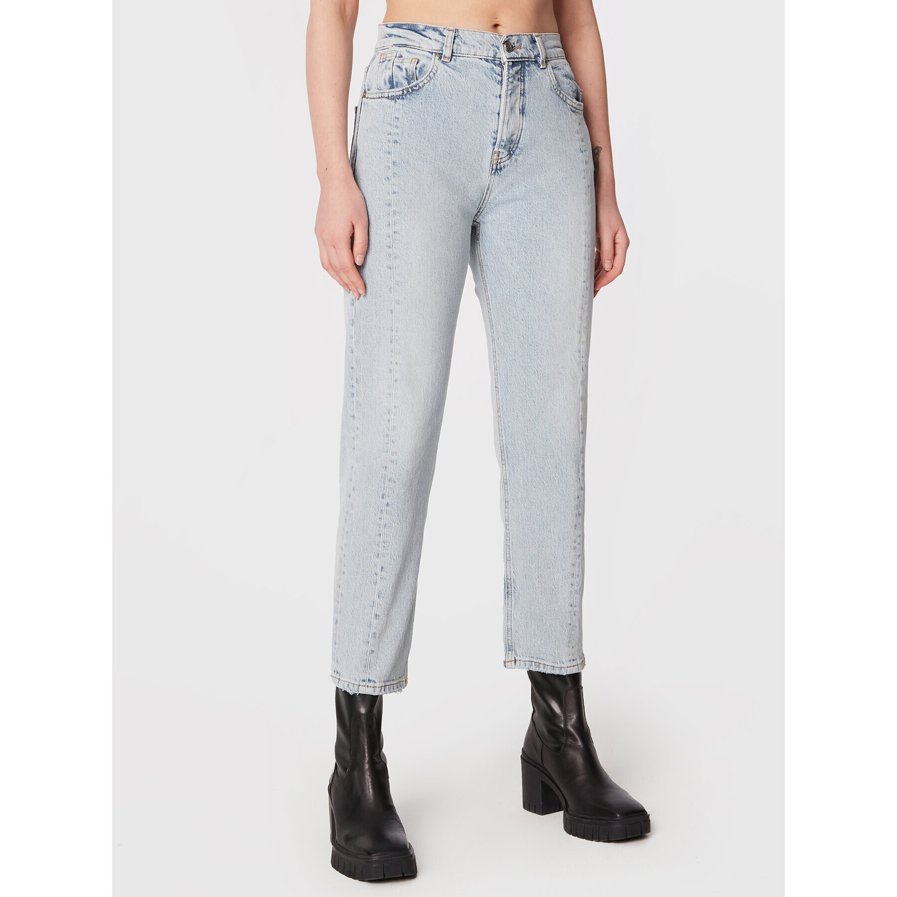 Sisley Дънки 4PVYLE01S Син Relaxed Fit - Pepit.bg