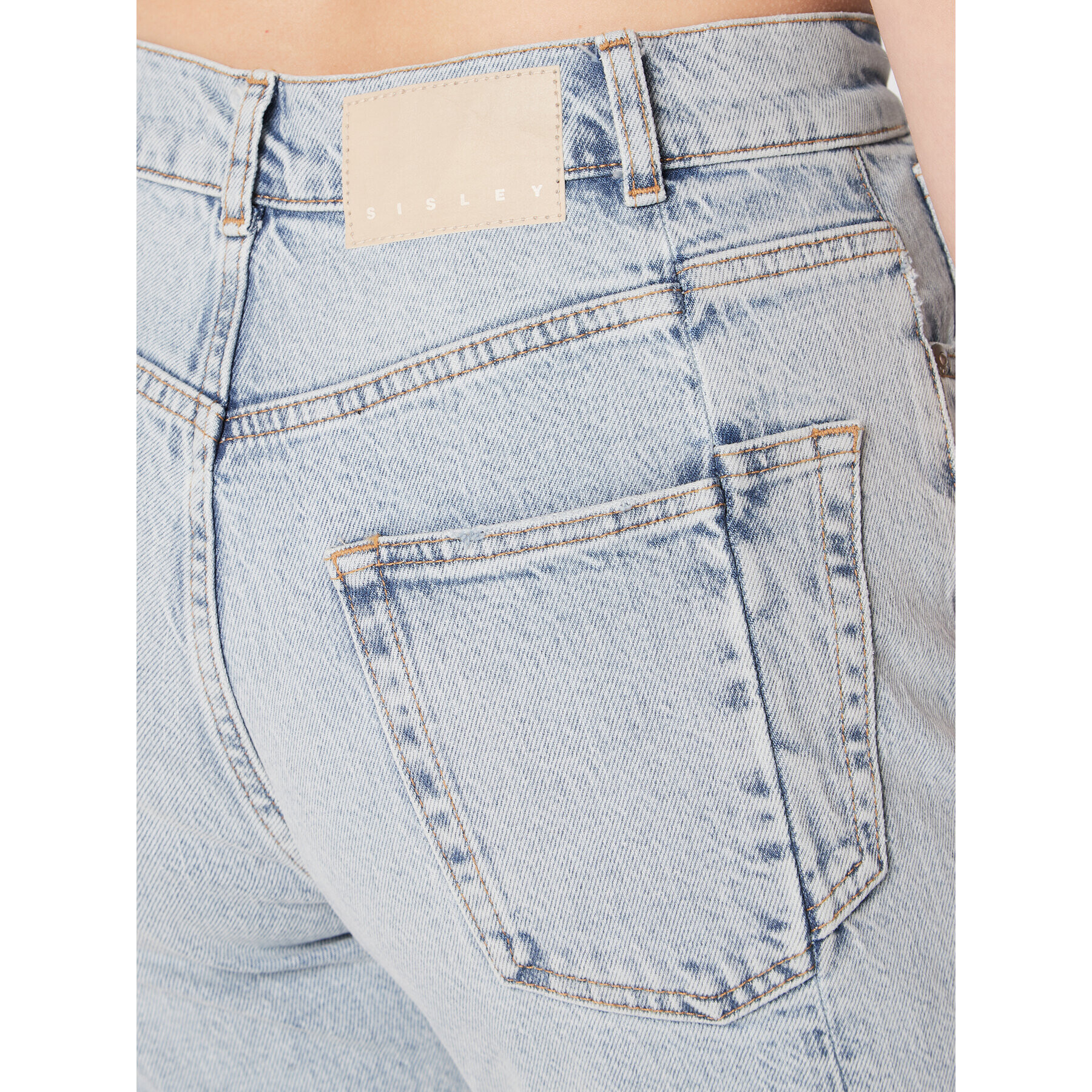 Sisley Дънки 4PVYLE01S Син Relaxed Fit - Pepit.bg