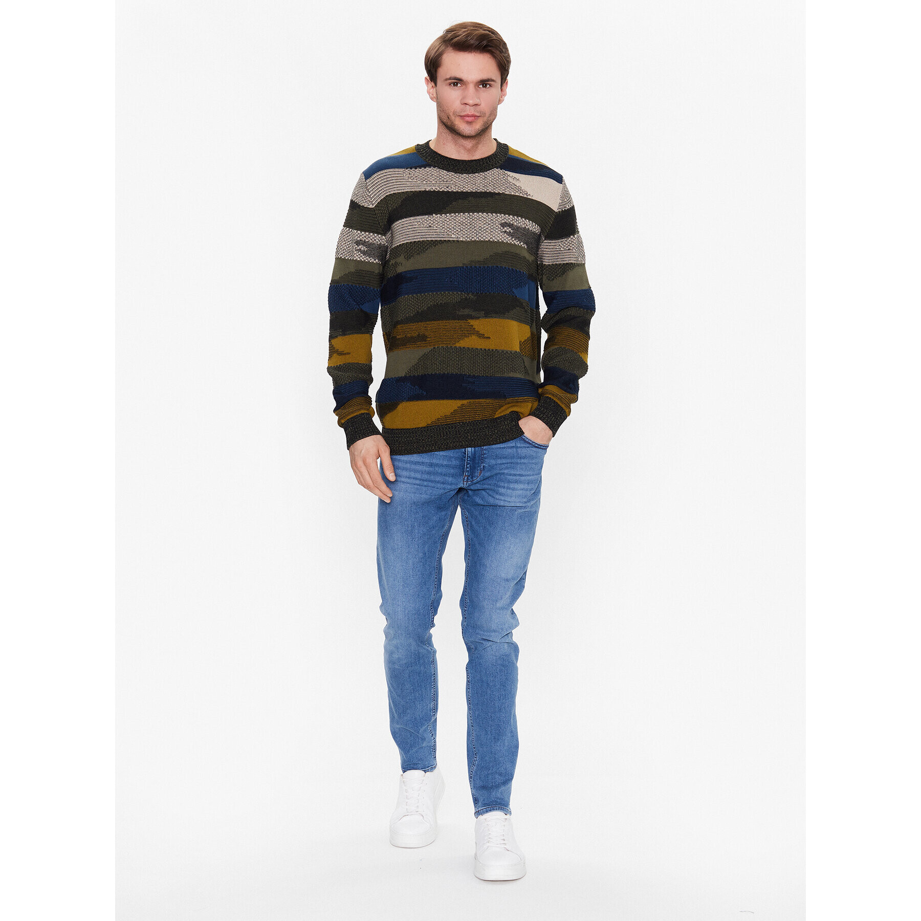 Sisley Дънки 4V2USE00O Син Slim Fit - Pepit.bg