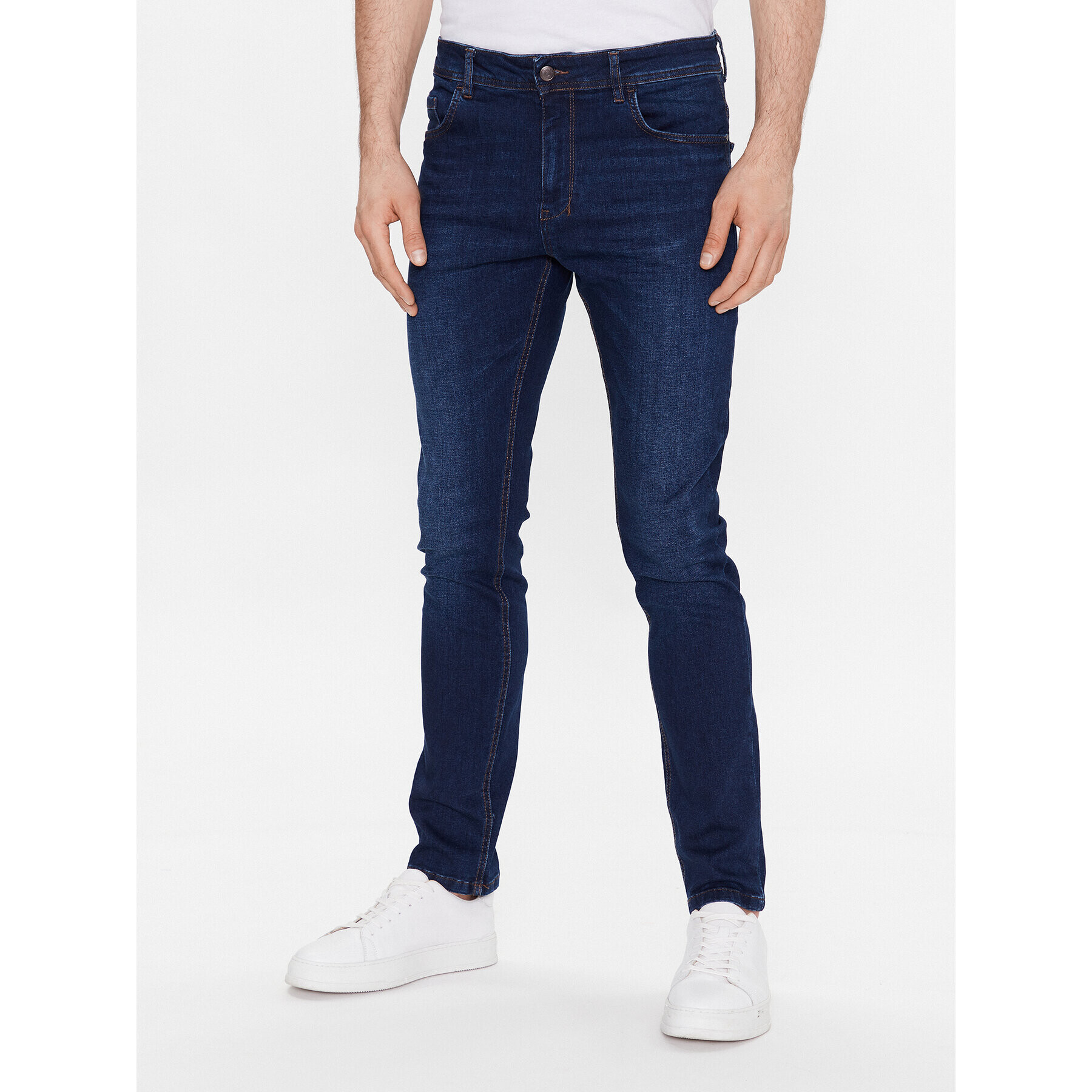 Sisley Дънки 4V2USE00O Тъмносин Slim Fit - Pepit.bg