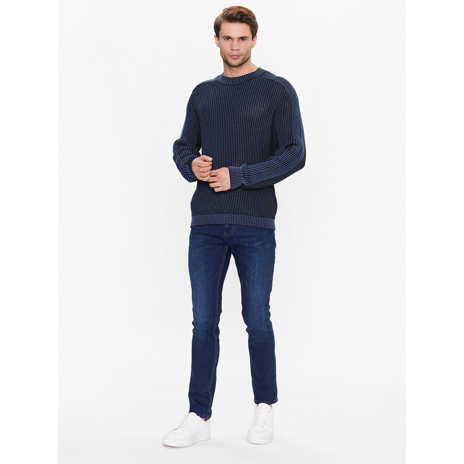 Sisley Дънки 4V2USE00O Тъмносин Slim Fit - Pepit.bg