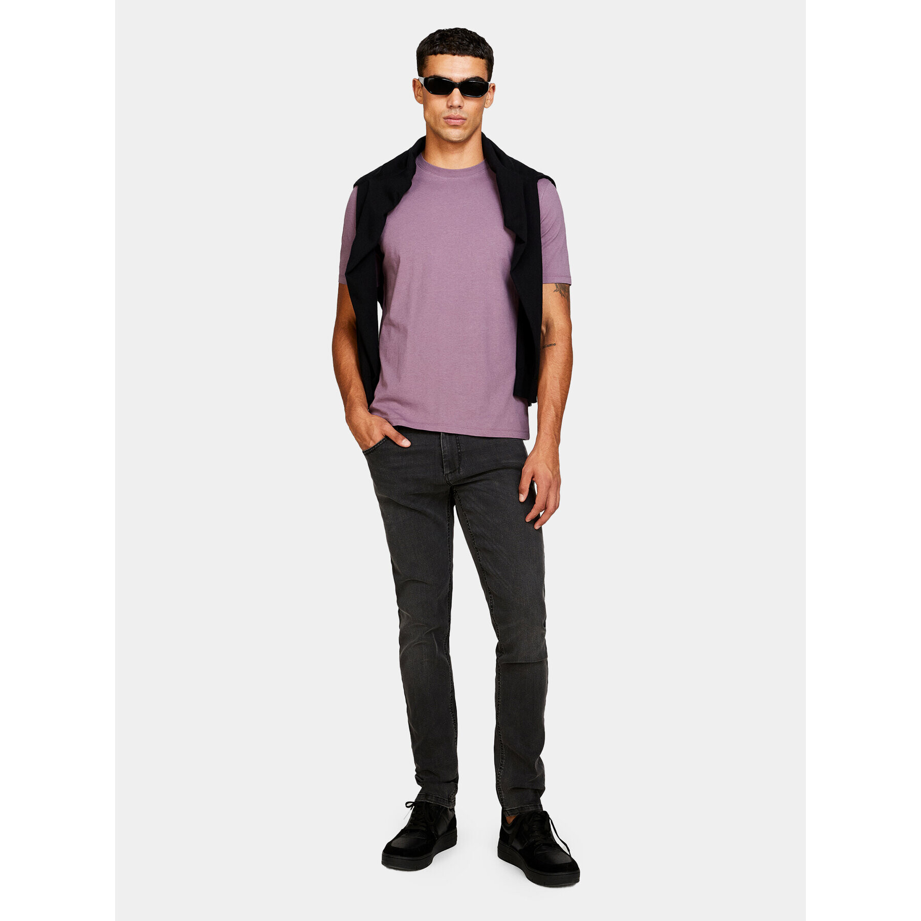 Sisley Дънки 4Y7V576L9 Сив Skinny Fit - Pepit.bg