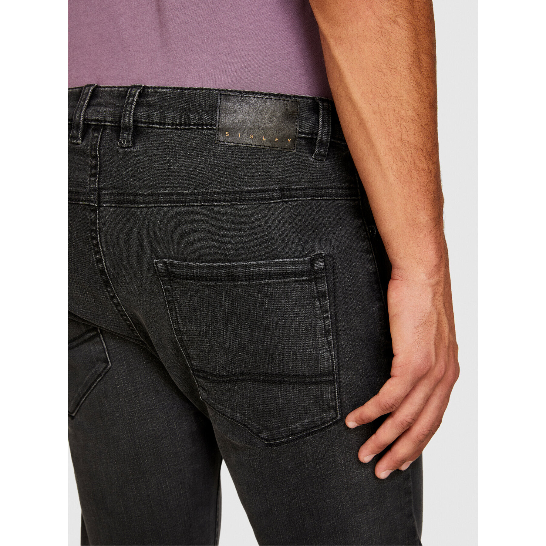 Sisley Дънки 4Y7V576L9 Сив Skinny Fit - Pepit.bg
