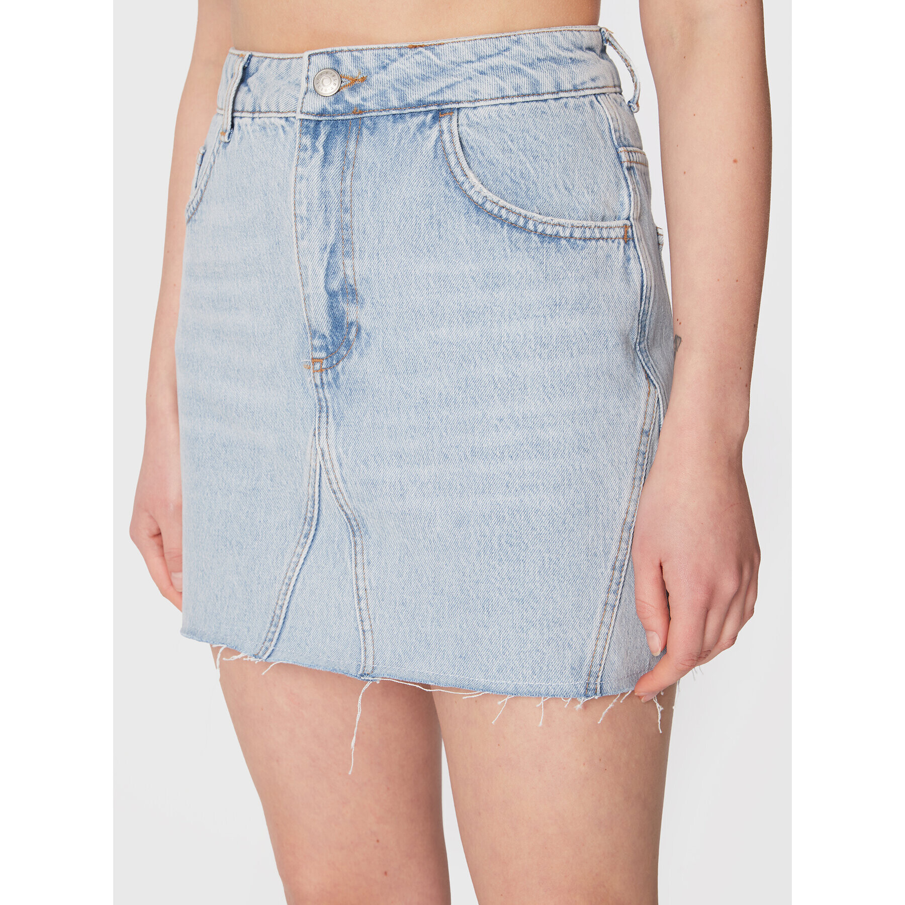 Sisley Дънкова пола 497SL0010 Син Regular Fit - Pepit.bg