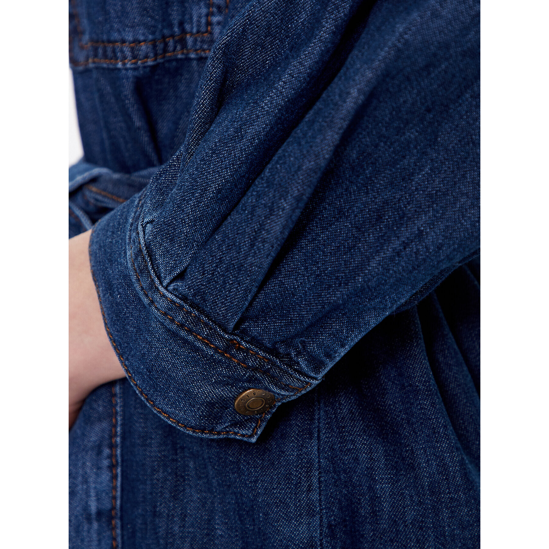 Sisley Дънкова рокля 4FU6LV039 Тъмносин Regular Fit - Pepit.bg