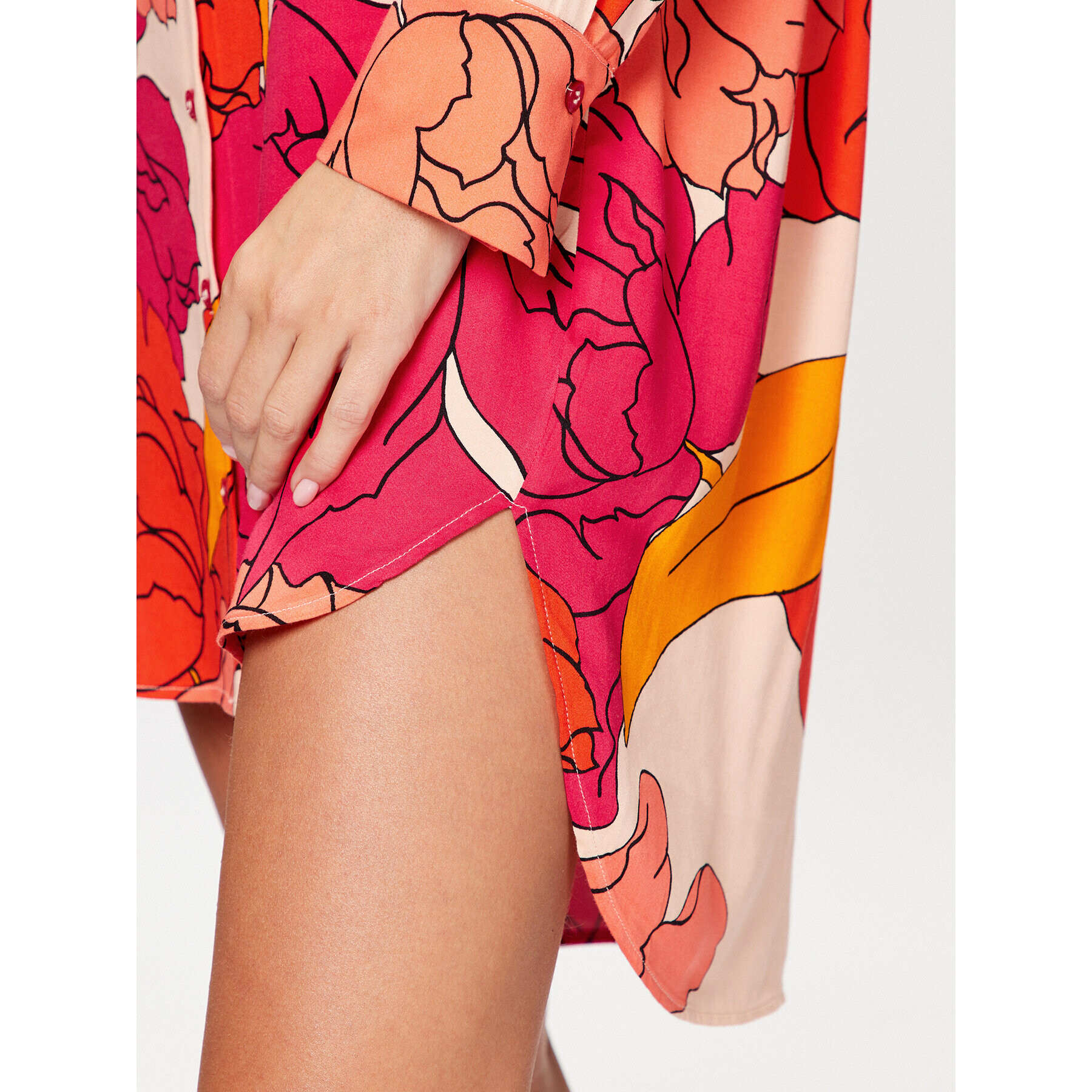 Sisley Ежедневна рокля 40NMLV03I Червен Regular Fit - Pepit.bg