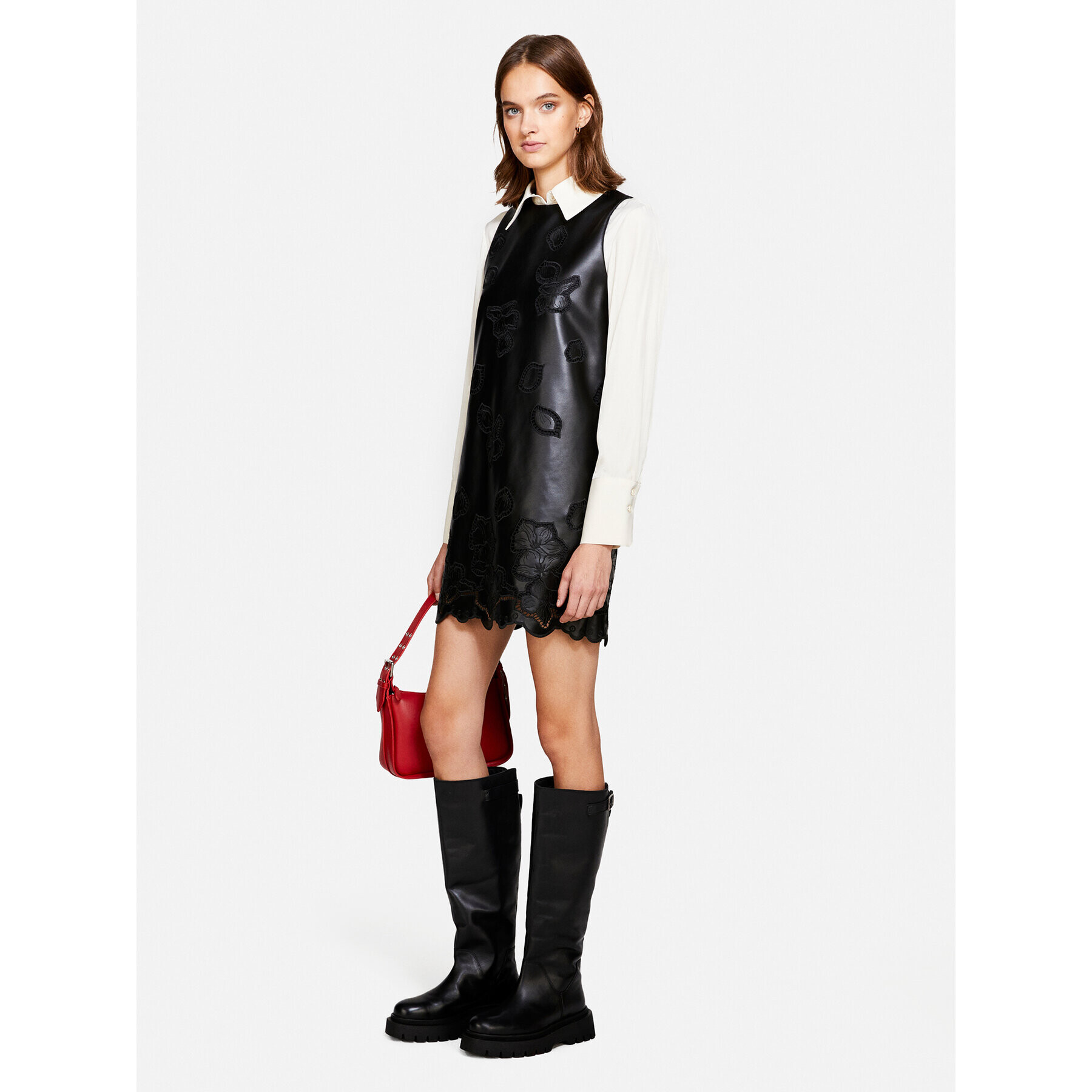 Sisley Ежедневна рокля 40R7LV04M Черен Regular Fit - Pepit.bg