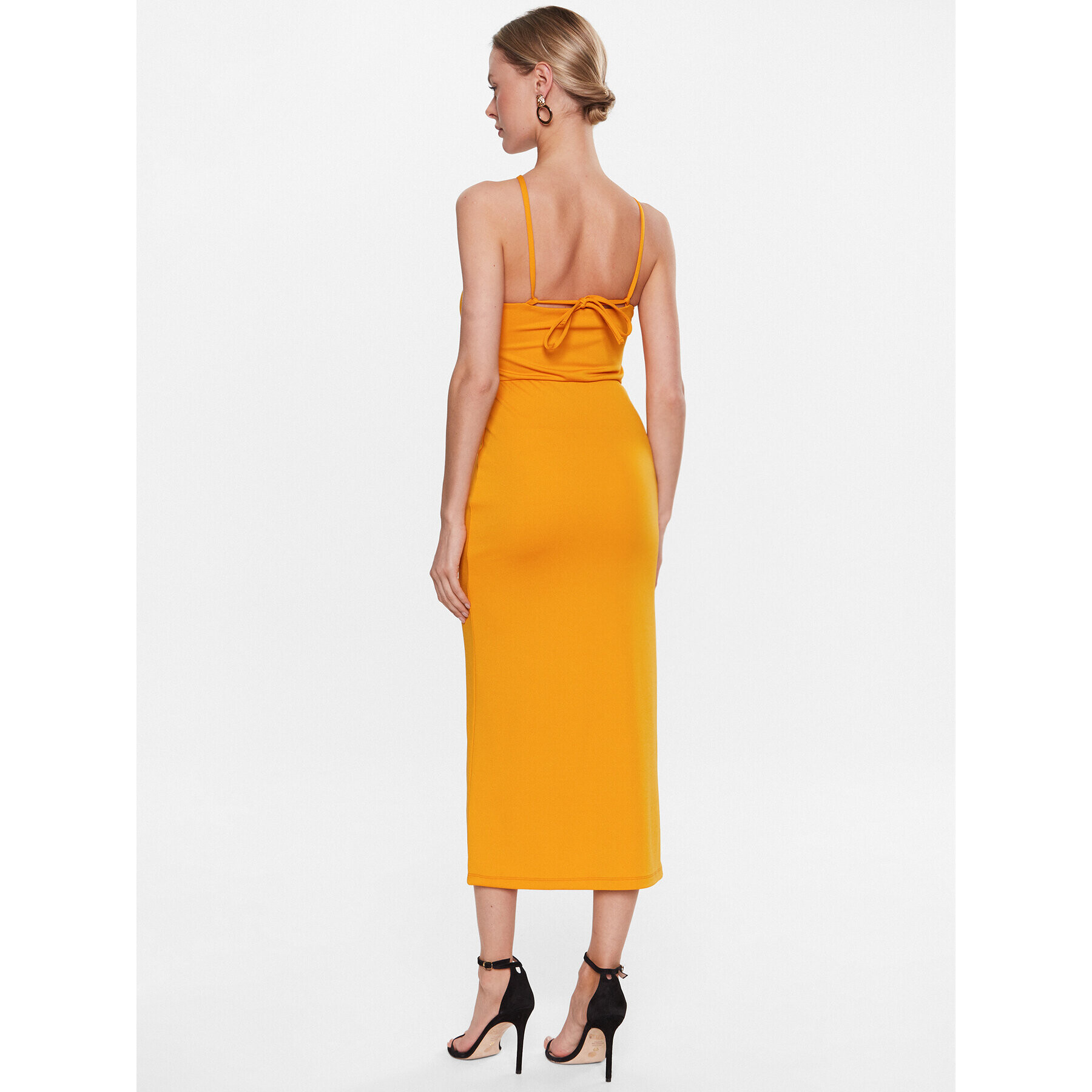 Sisley Ежедневна рокля 41L1LV03U Жълт Regular Fit - Pepit.bg