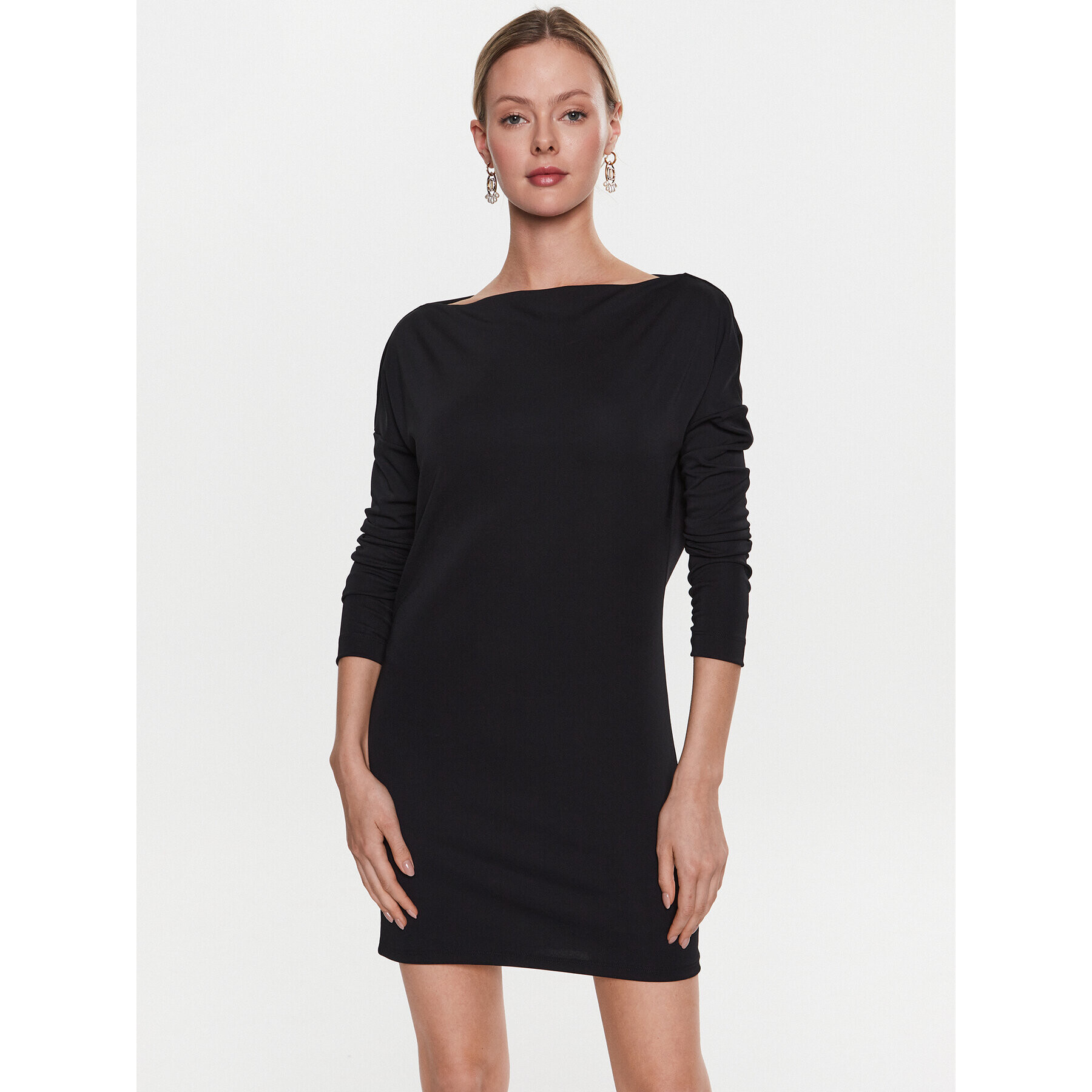 Sisley Ежедневна рокля 41L1LV03V Черен Regular Fit - Pepit.bg