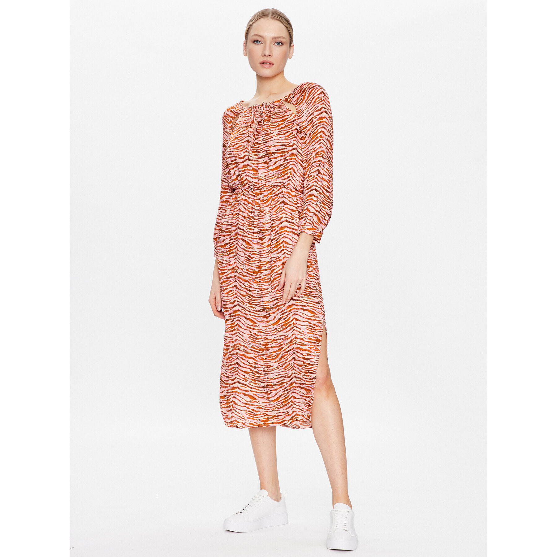 Sisley Ежедневна рокля 4KINLV034 Цветен Regular Fit - Pepit.bg