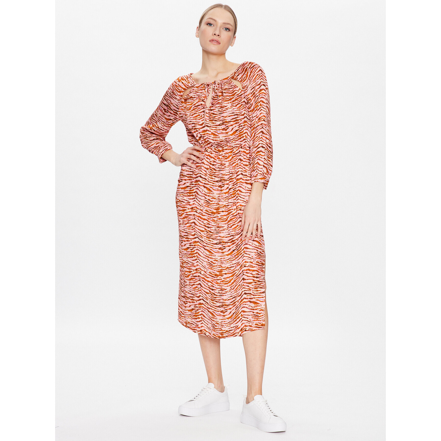 Sisley Ежедневна рокля 4KINLV034 Цветен Regular Fit - Pepit.bg