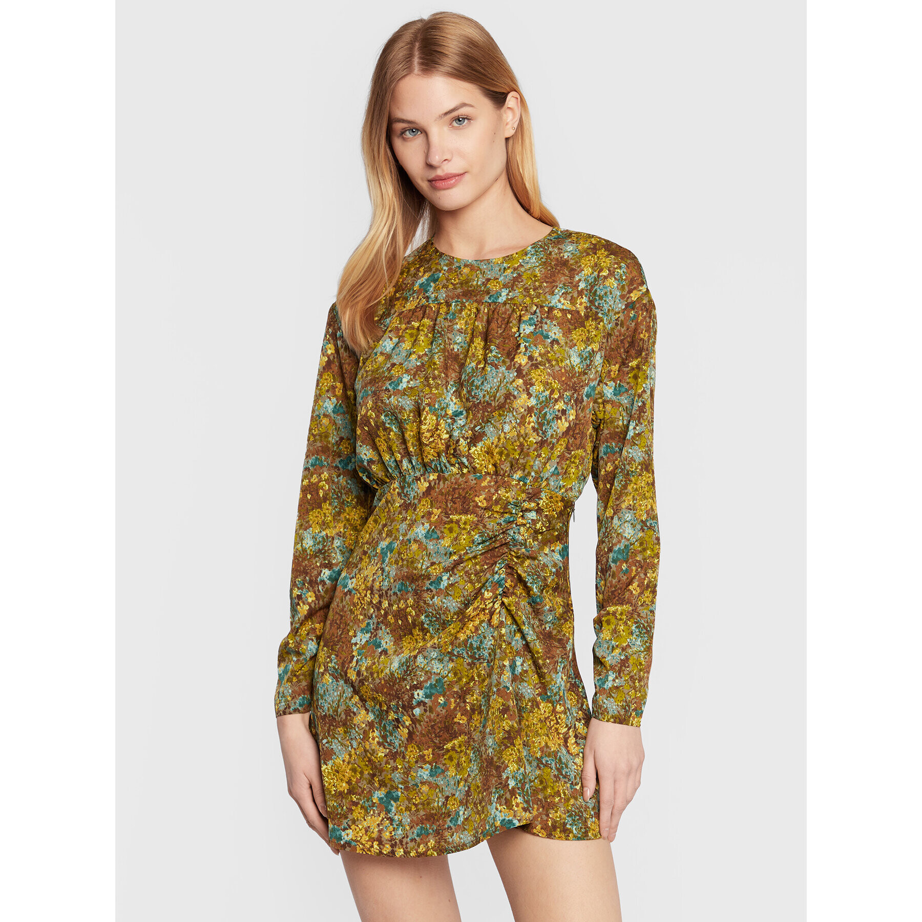 Sisley Ежедневна рокля 4T64LV01V Зелен Regular Fit - Pepit.bg