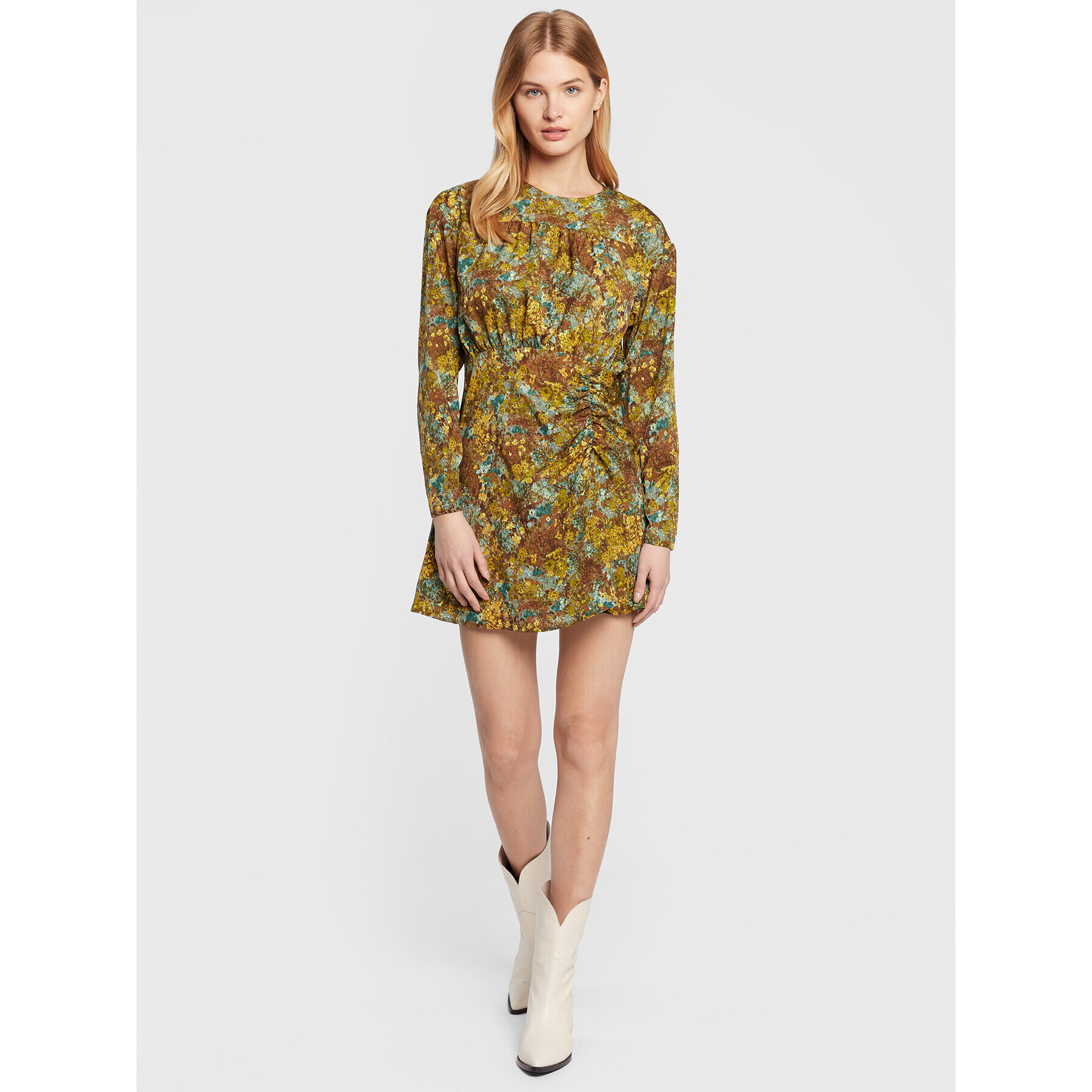 Sisley Ежедневна рокля 4T64LV01V Зелен Regular Fit - Pepit.bg